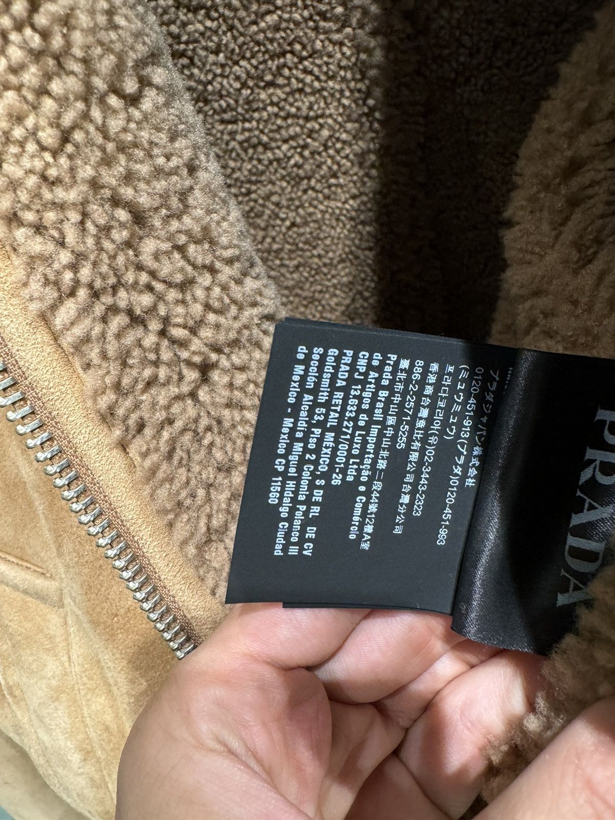 Prada o1la1rc1a0925 Shearling Jacket in Camel Size US L / EU 52-54 / 3 - 10 Thumbnail