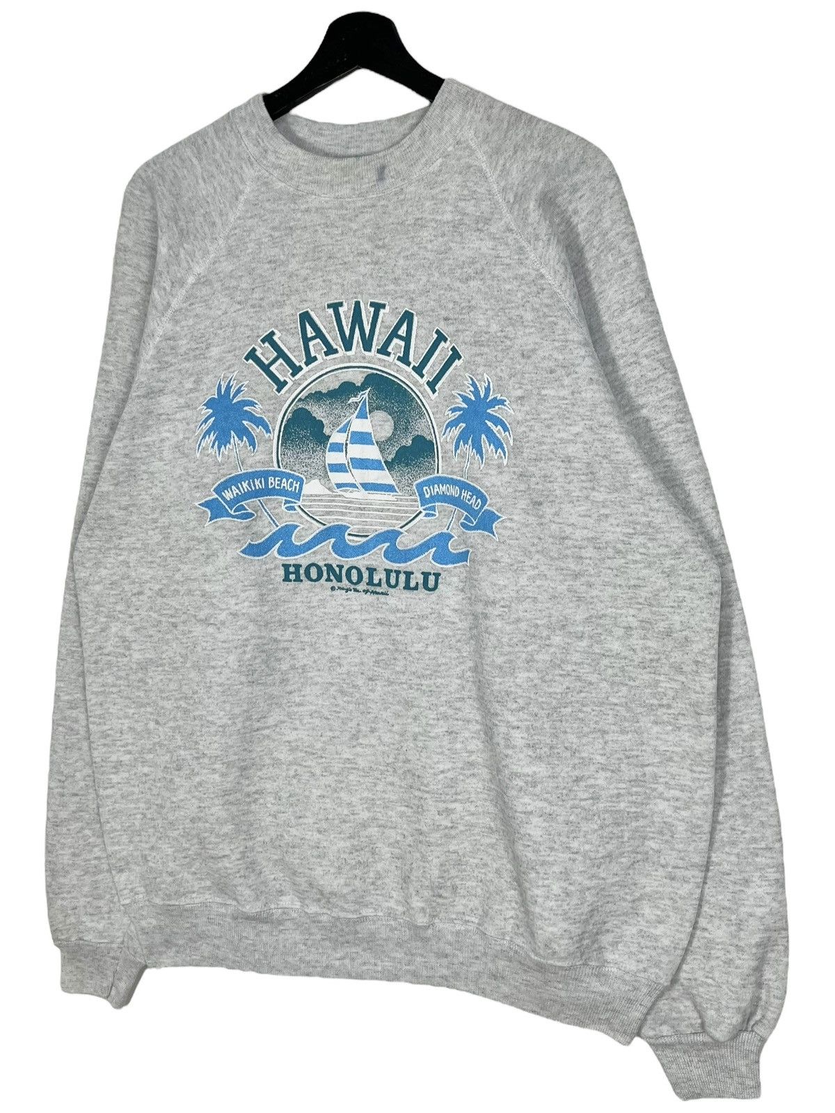 Vintage 80s Vintage Hawaii Sweatshirt Size US L / EU 52-54 / 3 - 3 Thumbnail