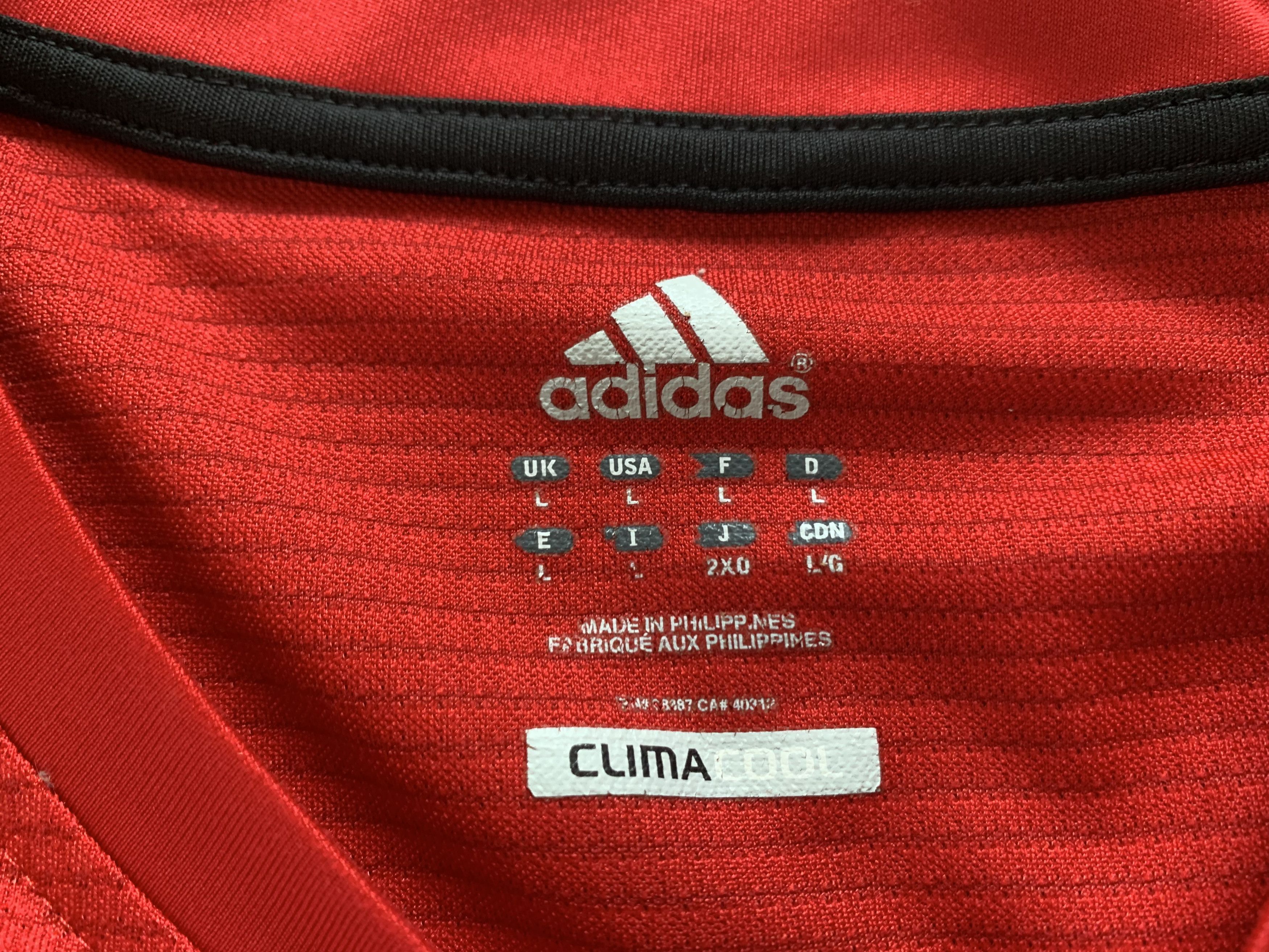 Adidas Adidas Climacool Red Sport Training T-Shirt Size US L / EU 52-54 / 3 - 7 Thumbnail