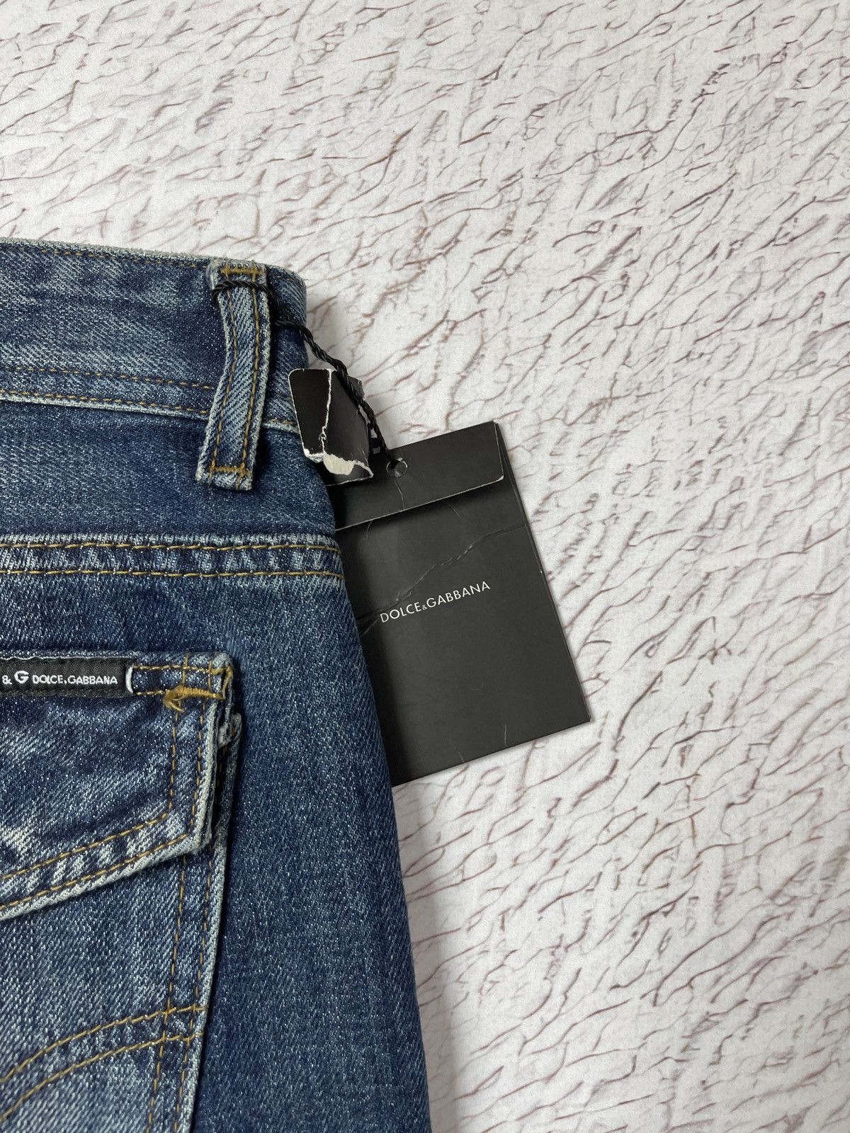 Dolce & Gabbana Dolce & Gabbana blue washed faded denim jeans pants Size US 38 / EU 54 - 19 Thumbnail