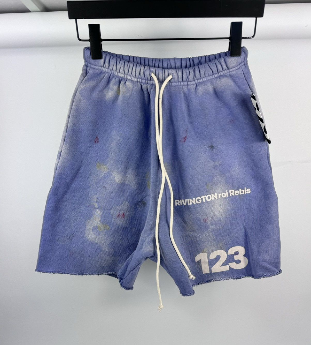 RRR-123 TIEDYE LOGO PRINT SWEAT-SHORTS Size US 30 / EU 46 - 1 Thumbnail