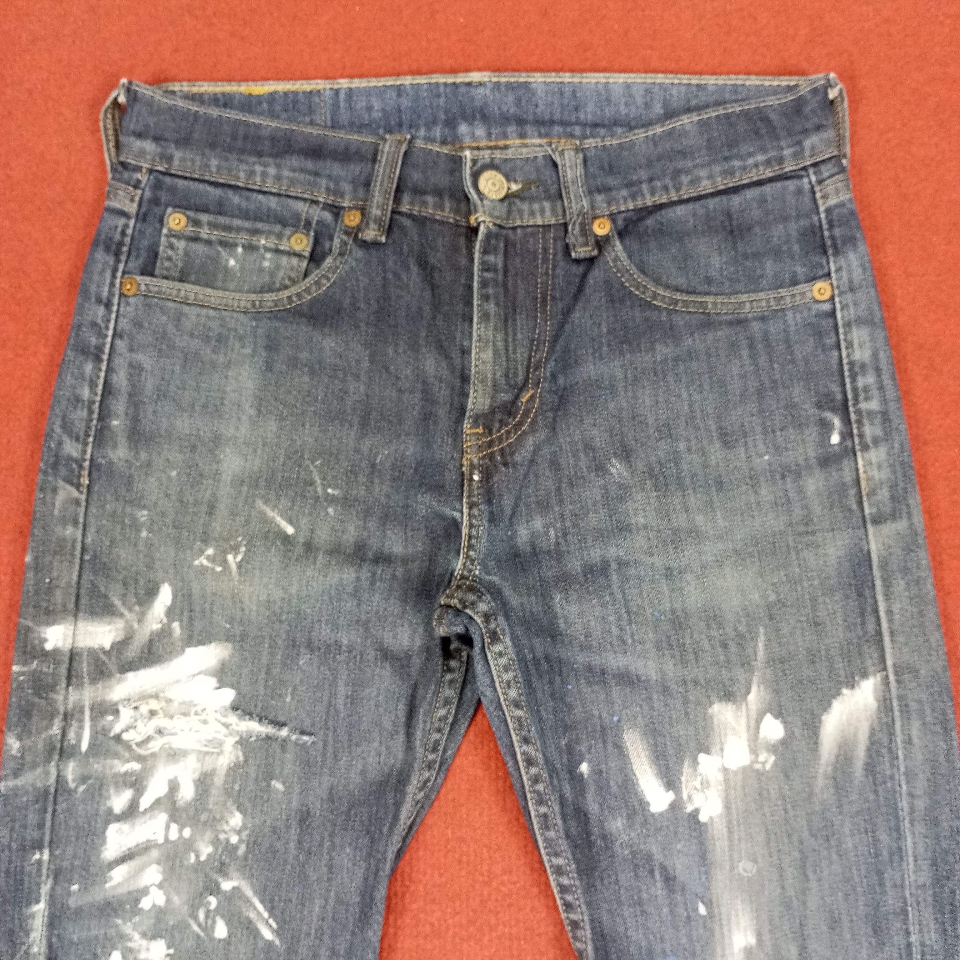 Levi's × Vintage Levis Streetwear Rock Punk Style Distressed Jeans Size 29" - 2 Thumbnail