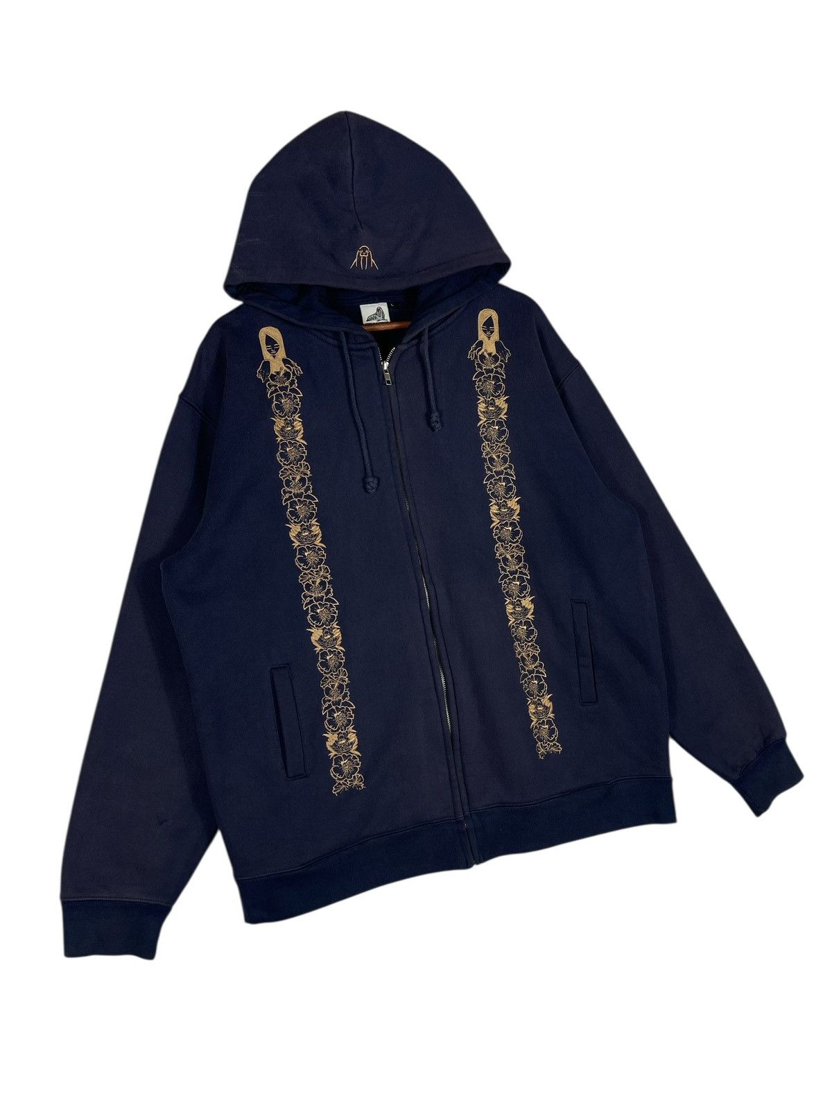 Upper Playground Vintage Upper Playground x Jeremy Fish Zip Up Hoodie Size US XL / EU 56 / 4 - 3 Thumbnail