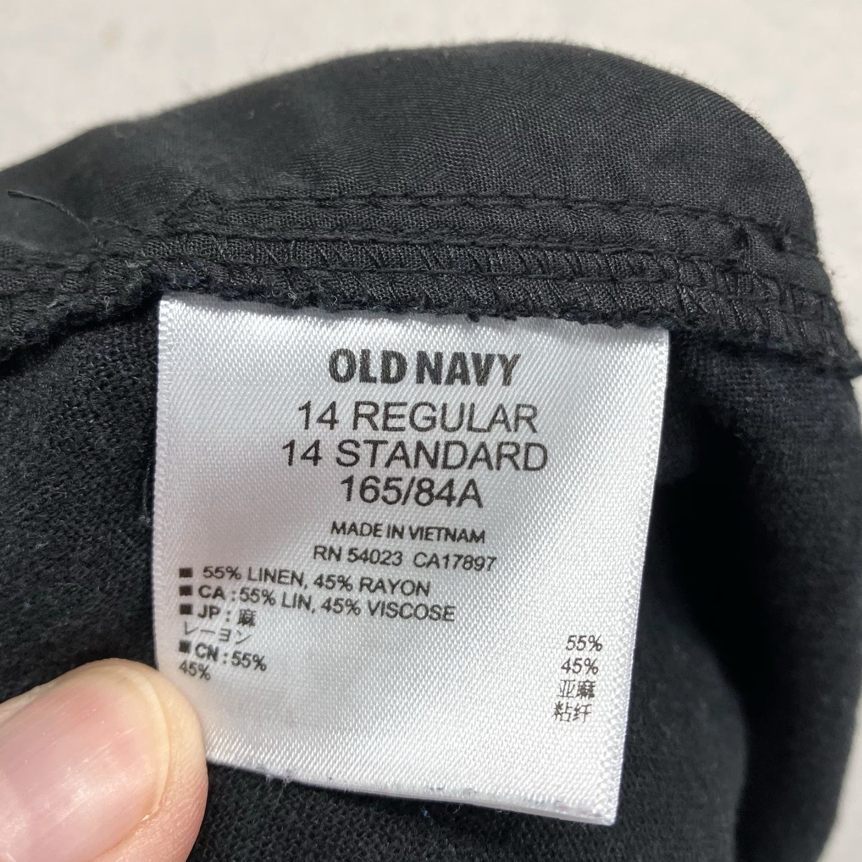Old Navy Old Navy Women's High Rise Linen Blend Chino Skirt Size 12 Black Semi-Sheer Casual Travel Size US 12 / IT 42 - 4 Thumbnail