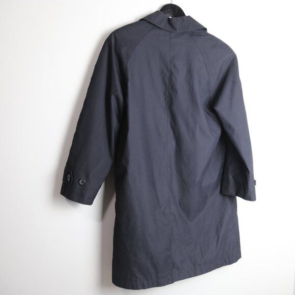 London Fog Vintage London Fog Men's Lined Long Light Black Trench Coat Size US XS / EU 42 / 0 - 8 Thumbnail