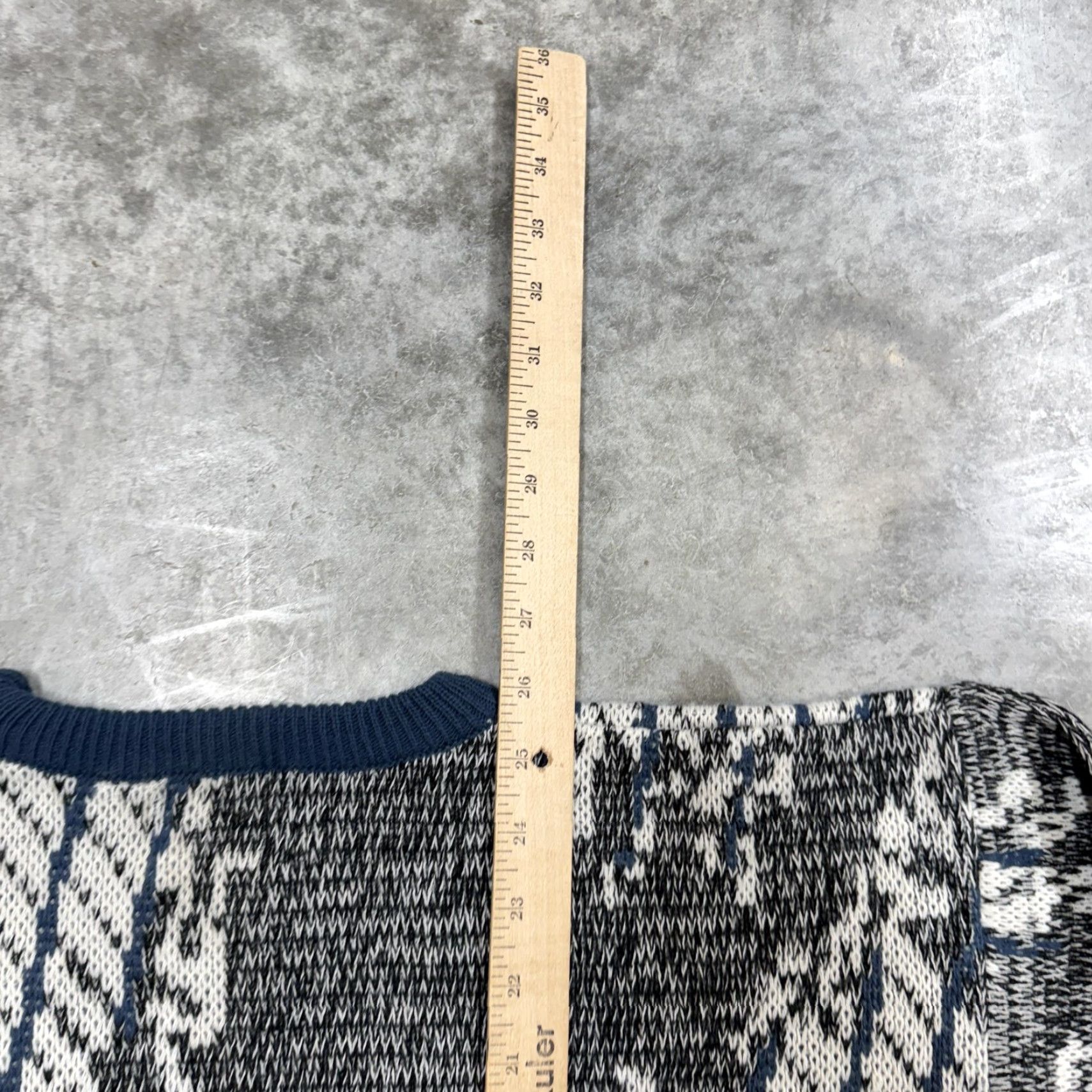 Vintage VINTAGE Bask Sweater Mens M Gray Blue Abstract Geometric Crewneck 80s Size US M / EU 48-50 / 2 - 7 Thumbnail