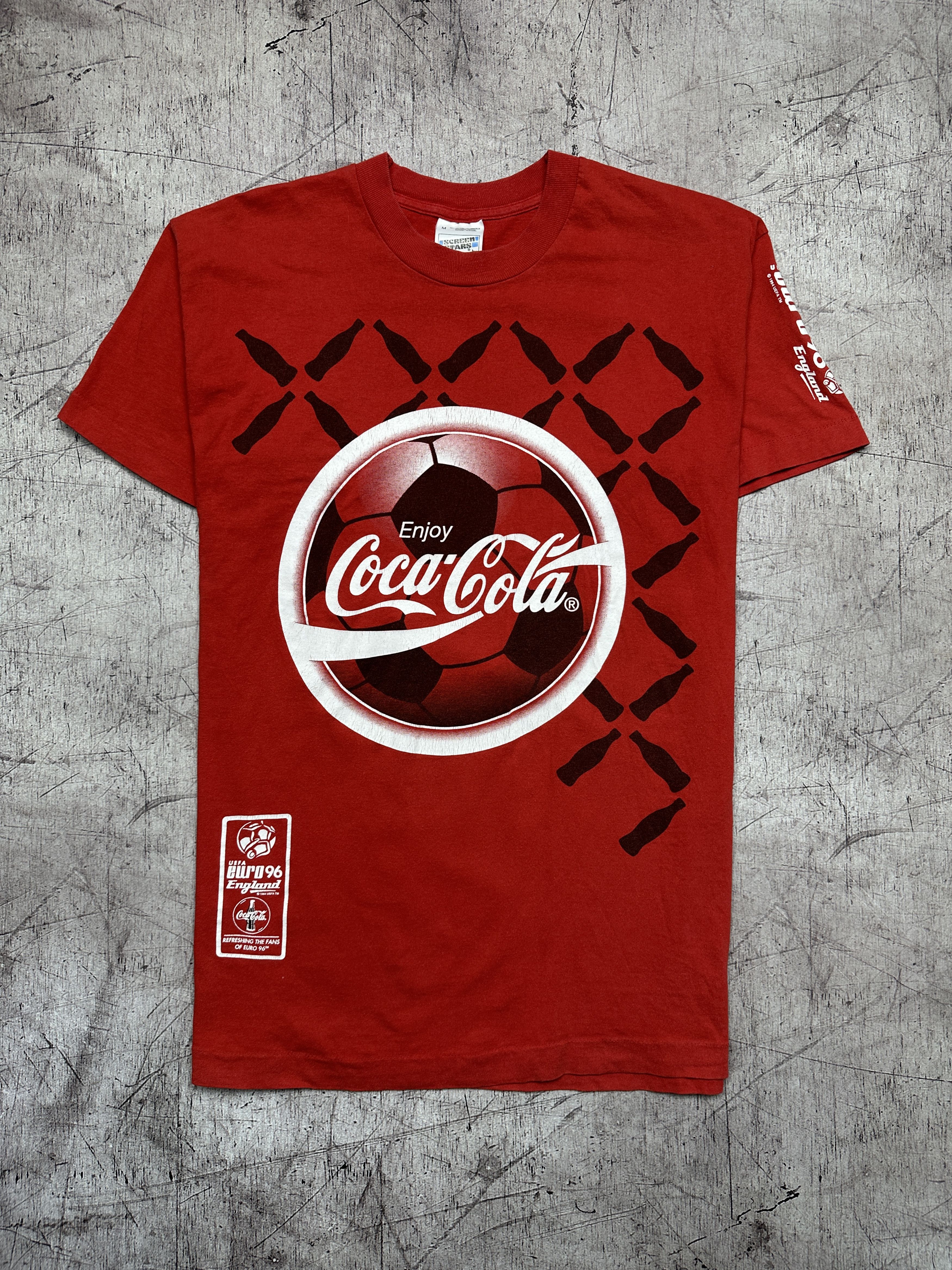 Coca Cola × Vintage Coca Cola 1994 Vintage UEFA Euro 1996 England T-Shirt Size US M / EU 48-50 / 2 - 1 Thumbnail
