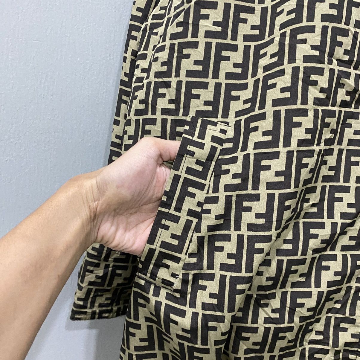 Fendi Vintage Fendi Zucca Monogram Reversible Coach Jacket Size US L / EU 52-54 / 3 - 8 Thumbnail