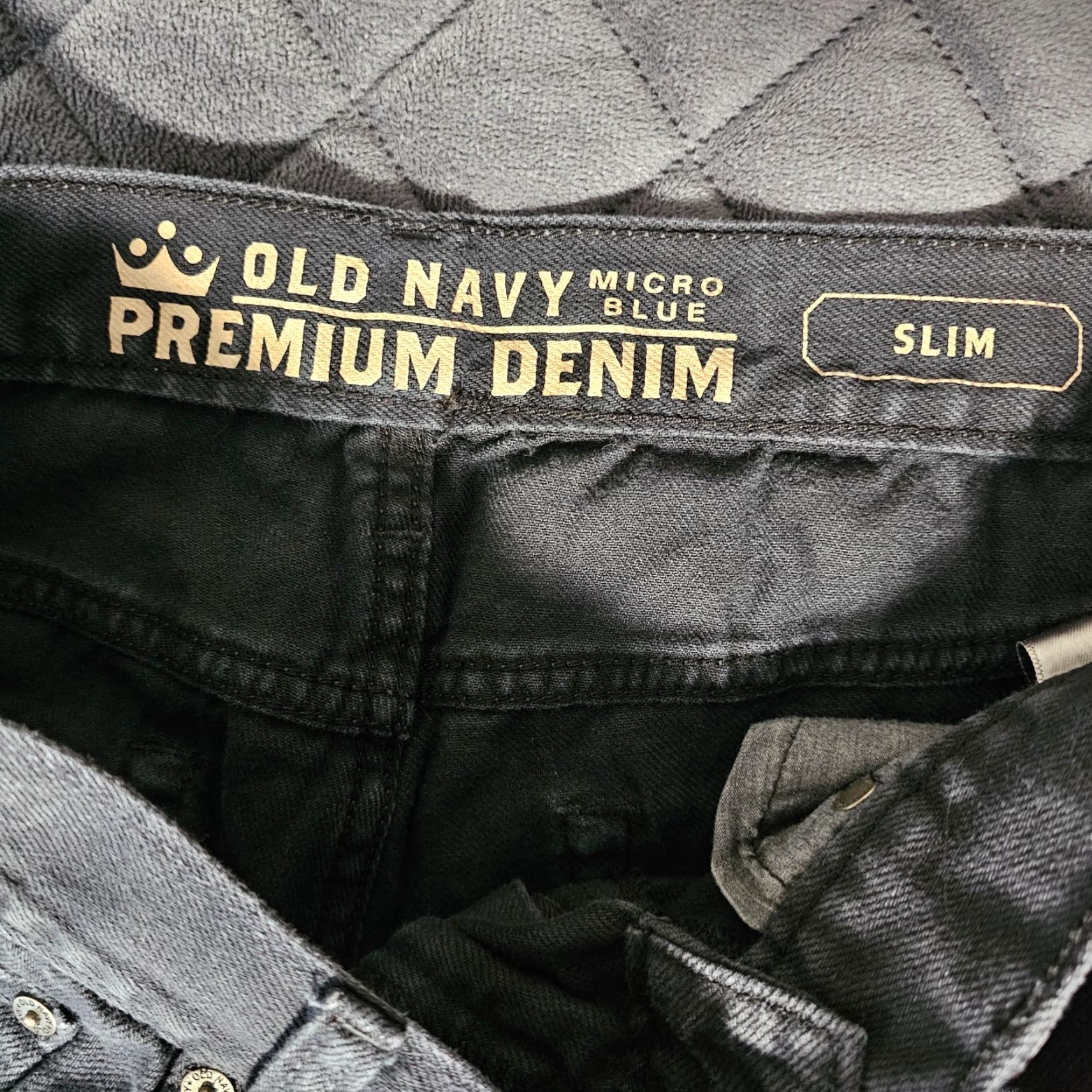 Old Navy Old Navy Premium Denim Jeans 30x30 Mens Mid Rise Slim Straight Dark Wash Blue Size US 30 / EU 46 - 3 Thumbnail
