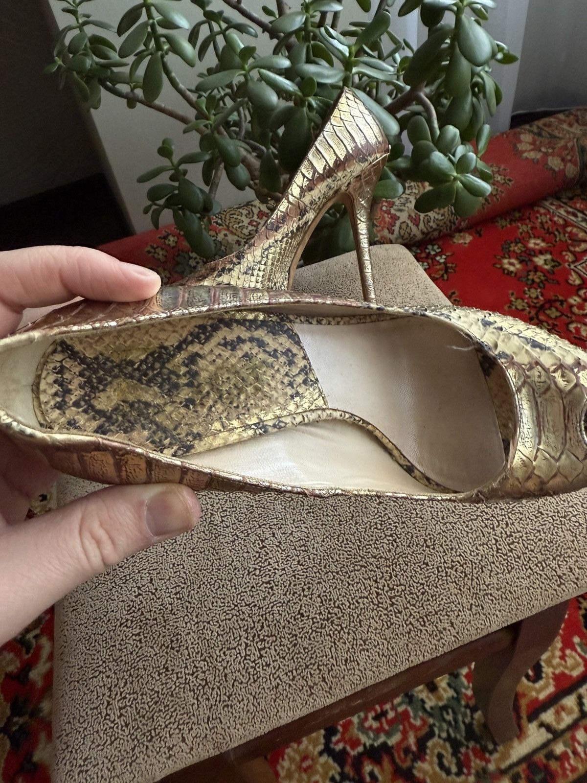 Dior Python Heels