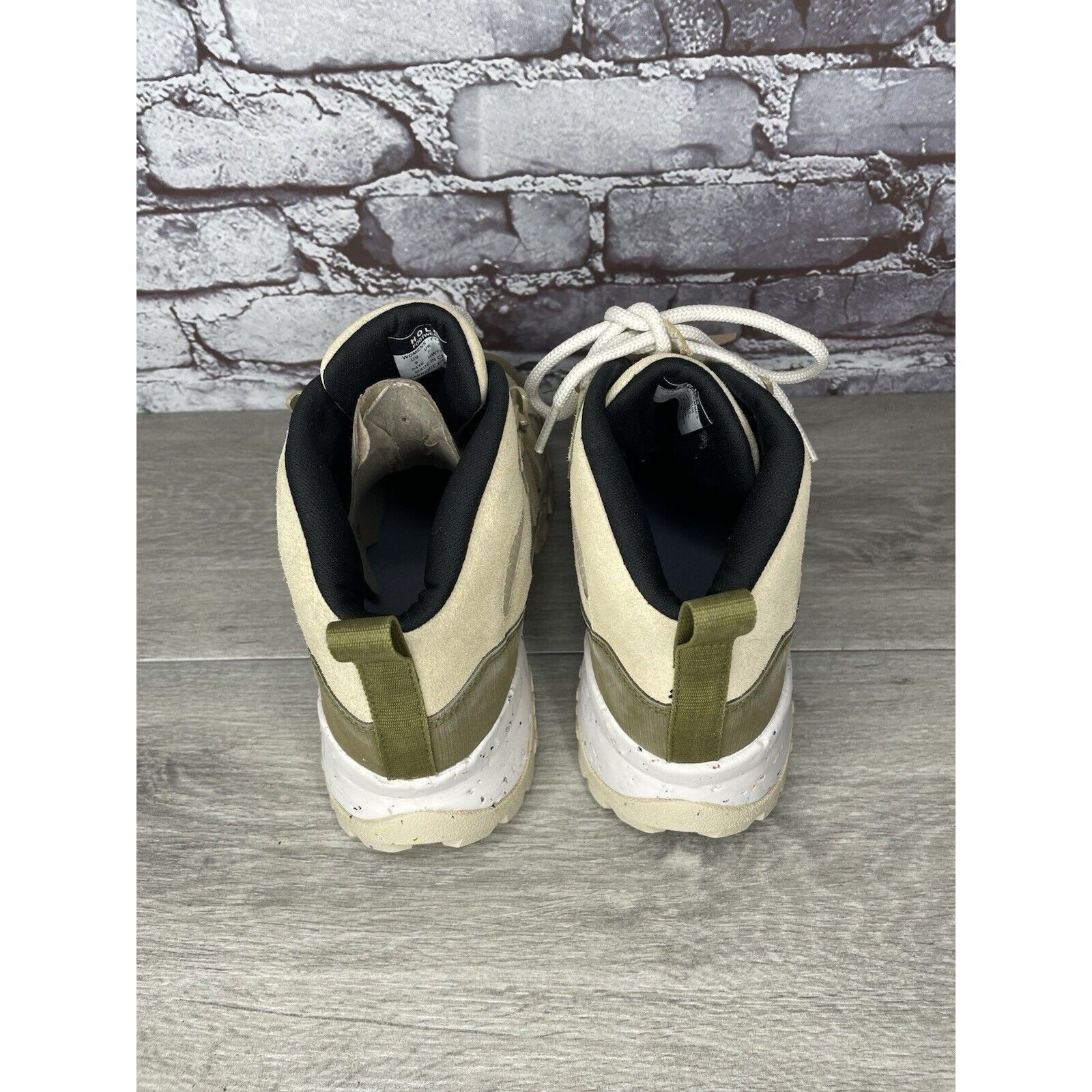 Halo Holo Footwear Troy Eco Leather Mid WP Hiking Boots Khaki Wom Size US 9 / IT 39 - 5 Thumbnail