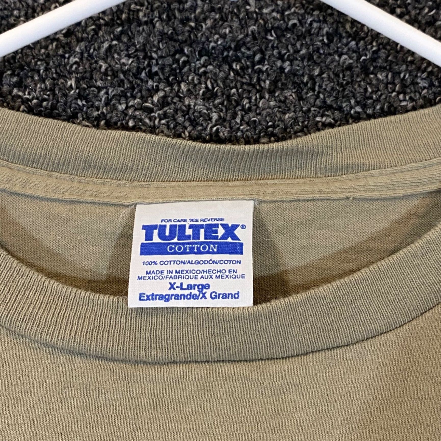 Tultex VINTAGE Moose Shirt Mens XL Brown All Over AOP Graphic Tee Short Sleeve Nature Tultex 90s Mens Shirt Size US XL / EU 56 / 4 - 3 Thumbnail