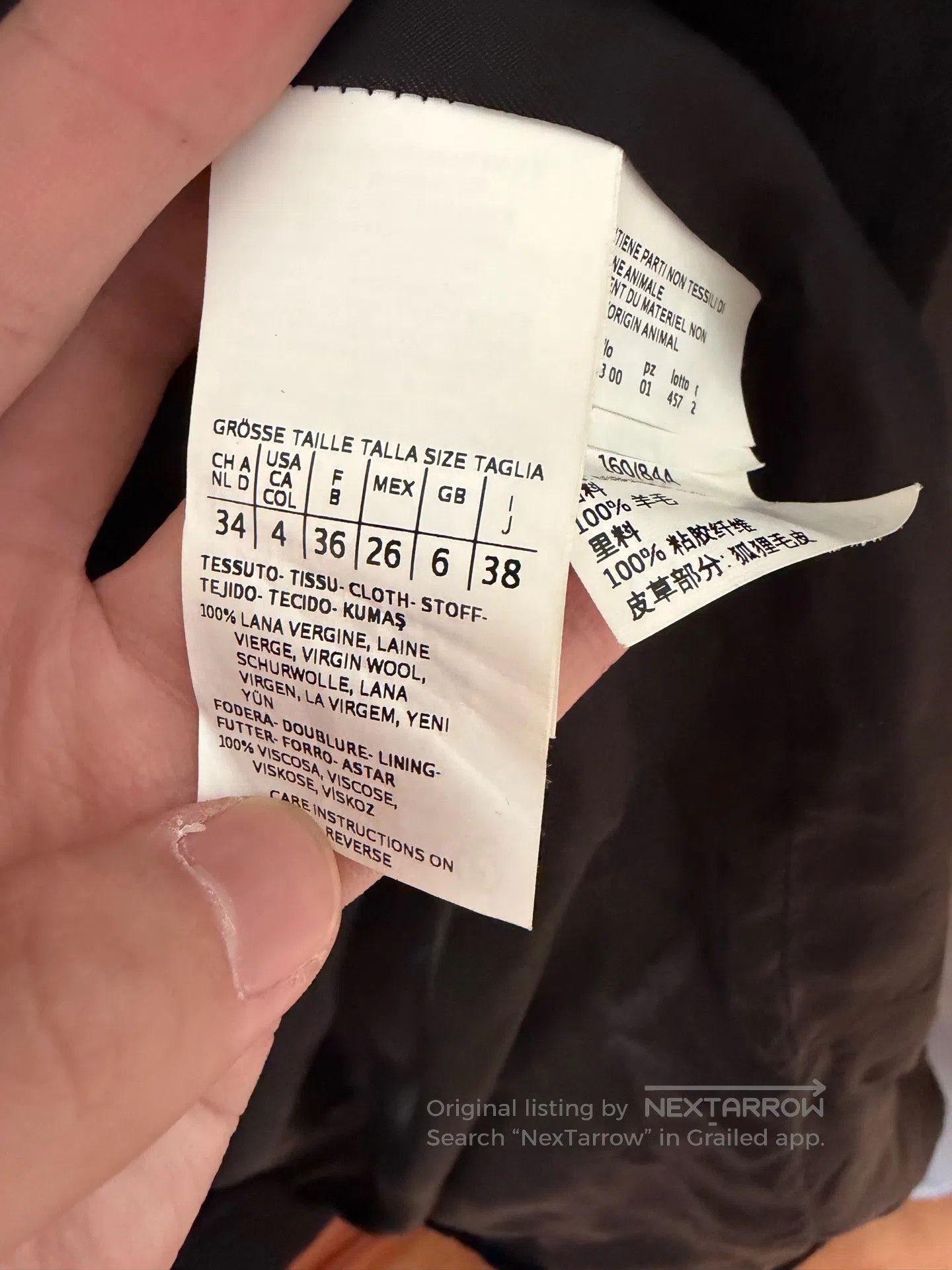 Max Mara Max Mara Black Fox Fur Collar Jacket| Size XXS / US 00 / IT 34 - 4 Thumbnail