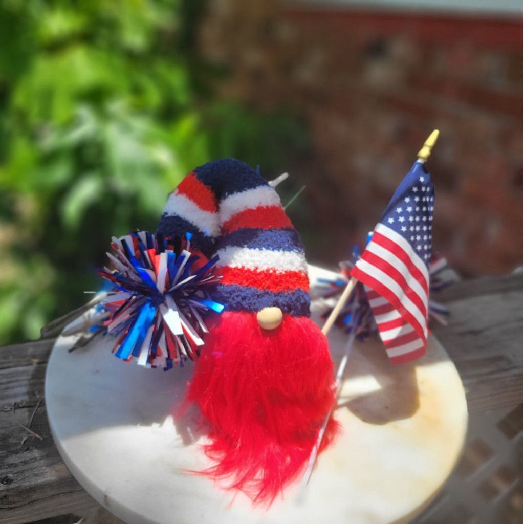 Handmade Patriotic Gnome 4th Of July Decoration Size ONE SIZE - 1 Thumbnail