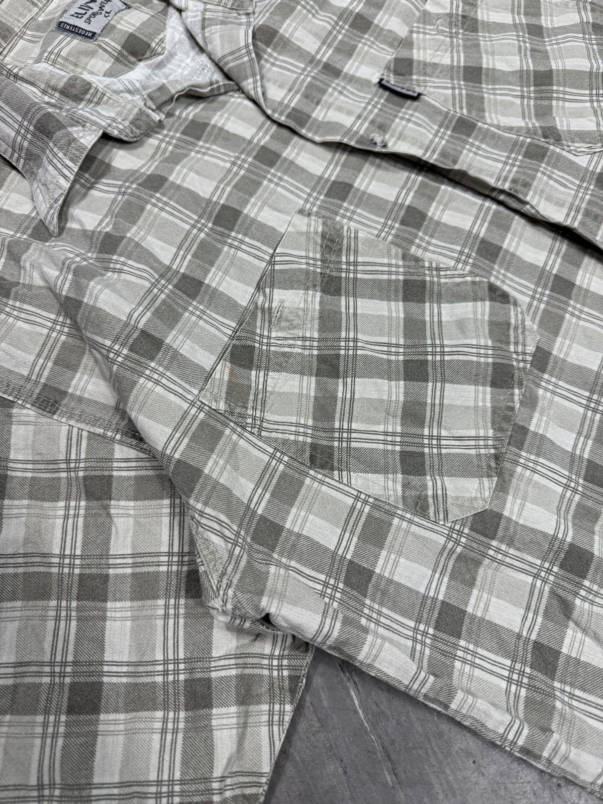 Other ᶠᵃⁿᶜʸᵍᵘʸBOXY Trashed Shirt Vintage Cropped Button Up 90s 80 Size US M / EU 48-50 / 2 - 3 Thumbnail