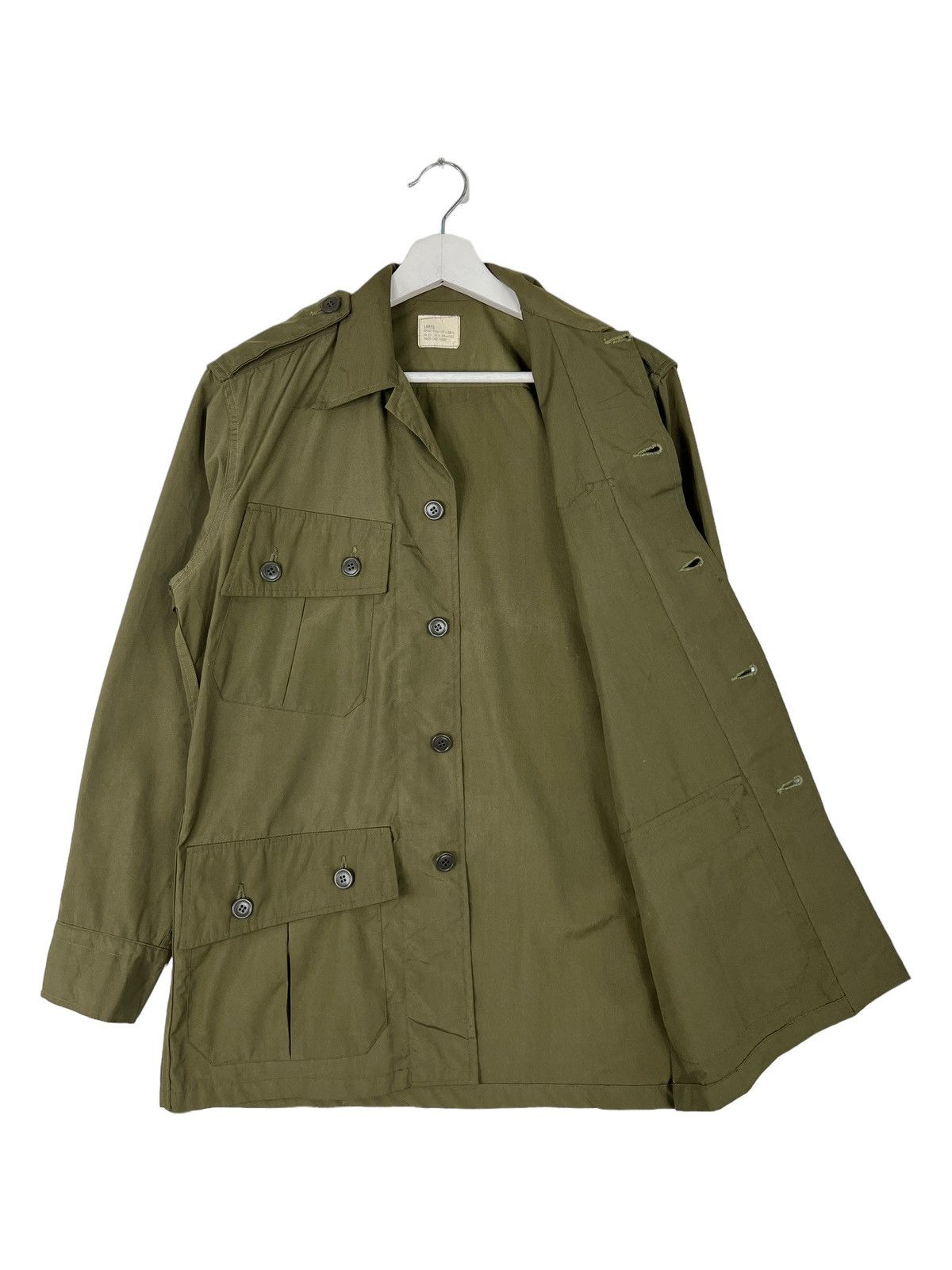 Japanese Brand 🔥 VINTAGE MILITARY SLANK POCKET SHIRT JACKET Size US L / EU 52-54 / 3 - 6 Thumbnail