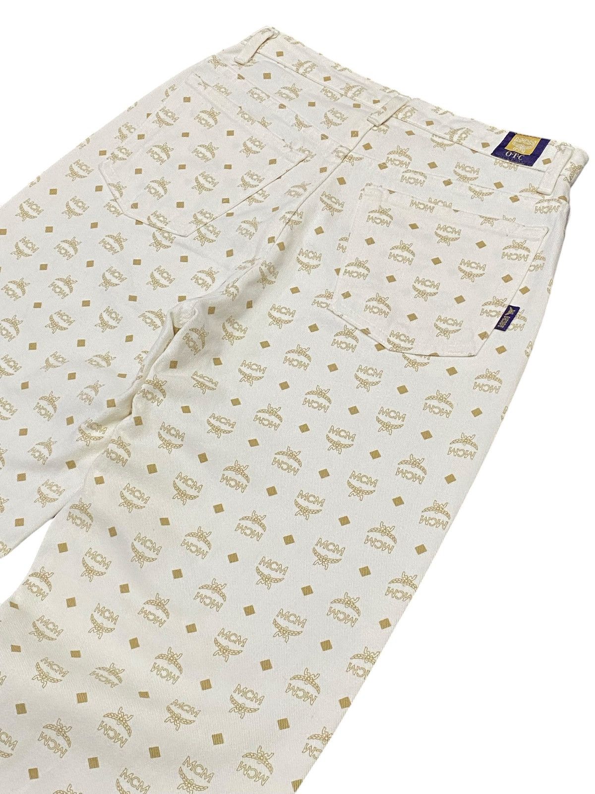 Japanese Brand × MCM × Vintage Vintage 90s MCM O.T.C Monogram Zipper Jeans Size 26" / US 2 / IT 38 - 6 Thumbnail