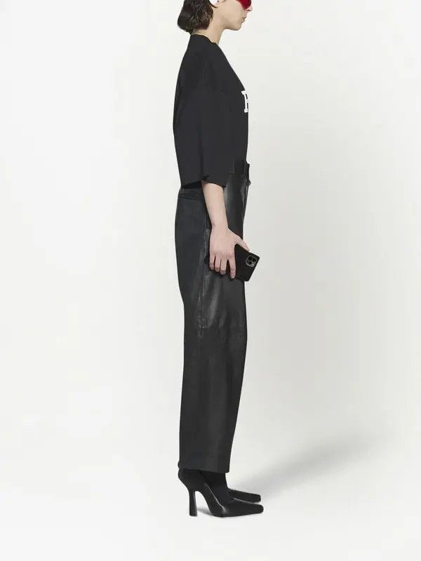 Balenciaga o1mt1gz0924 Cropped Pants in Black Size 28" / US 6 / IT 42 - 3 Thumbnail