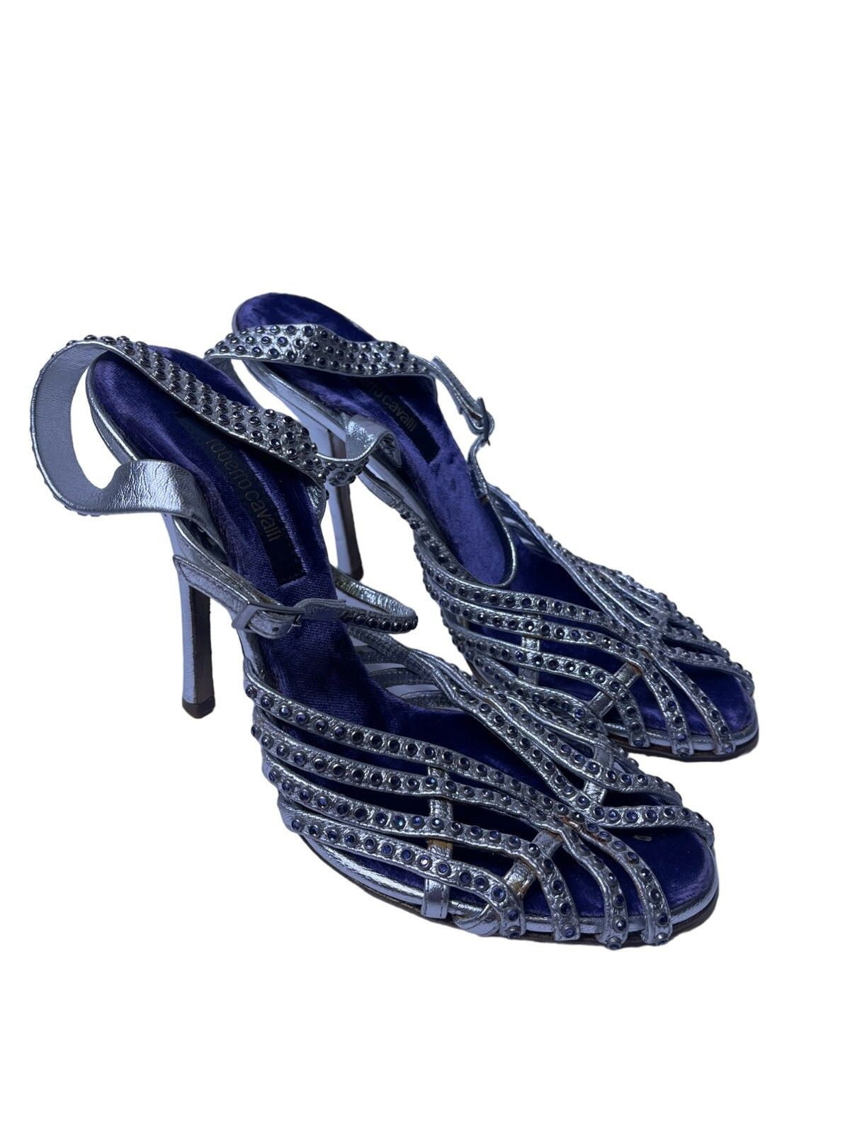 Roberto Cavalli Roberto Cavalli vintage crystal heels | Grailed