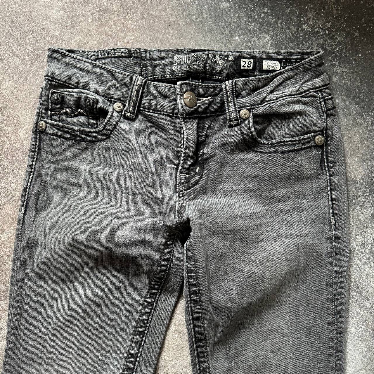 Japanese Brand × Miss Me × Vintage Miss Me Vintage Y2K Gothic Washed Skinny Jeans Size 28" / US 6 / IT 42 - 8 Thumbnail