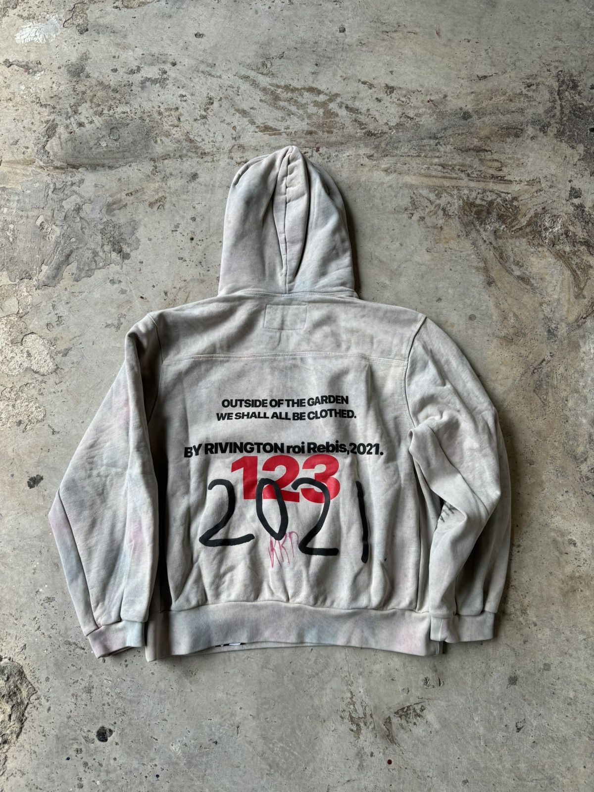 Fear of God × Japanese Brand × RRR-123 *RARE* RRR123 FADED OUTSIDE OF THE  GARDEN HOODIE OG | Grailed