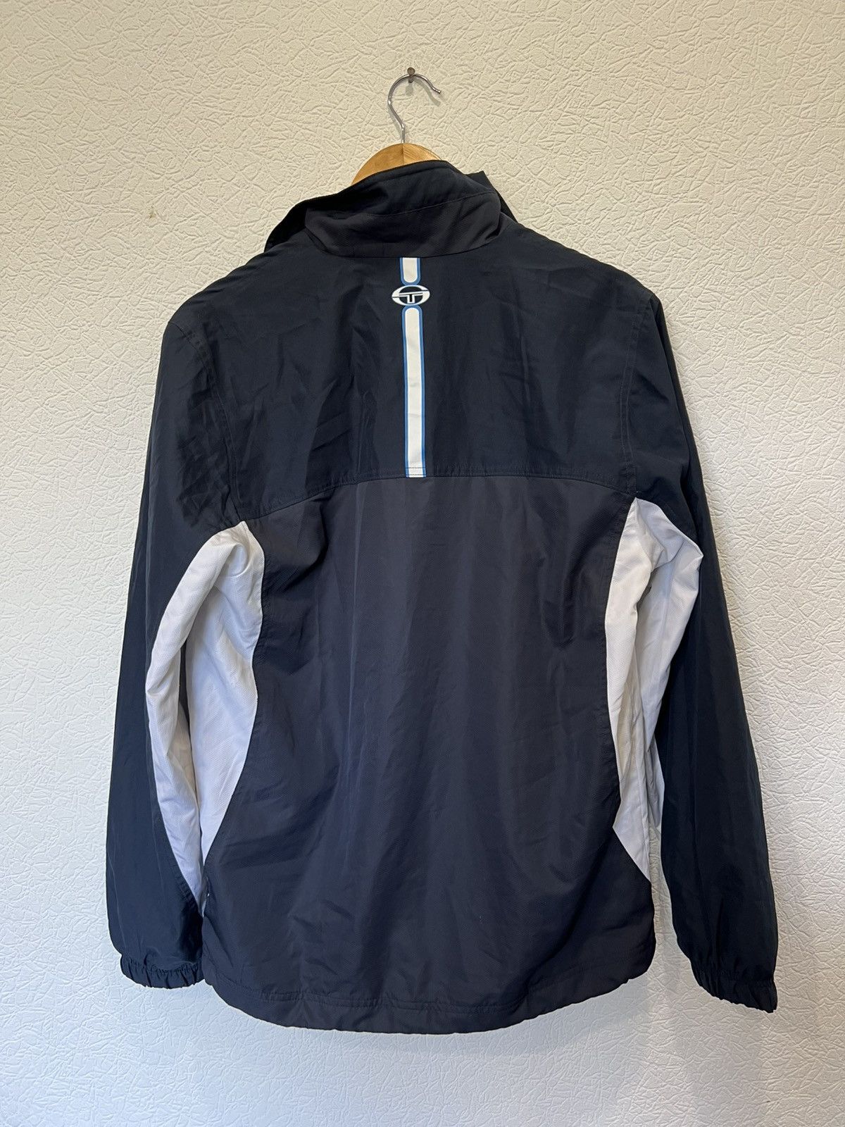 Sergio Tacchini Sergio Tacchini Vintage Blue Track Zip 90s Nylon Top Size US S / EU 44-46 / 1 - 7 Thumbnail