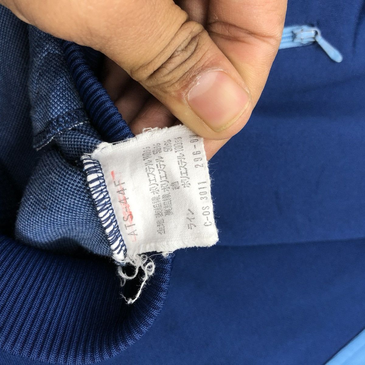 Adidas × Vintage 🇩🇪Vintage 80s Adidas Descente Blue Track Jacket Size US M / EU 48-50 / 2 - 10 Thumbnail