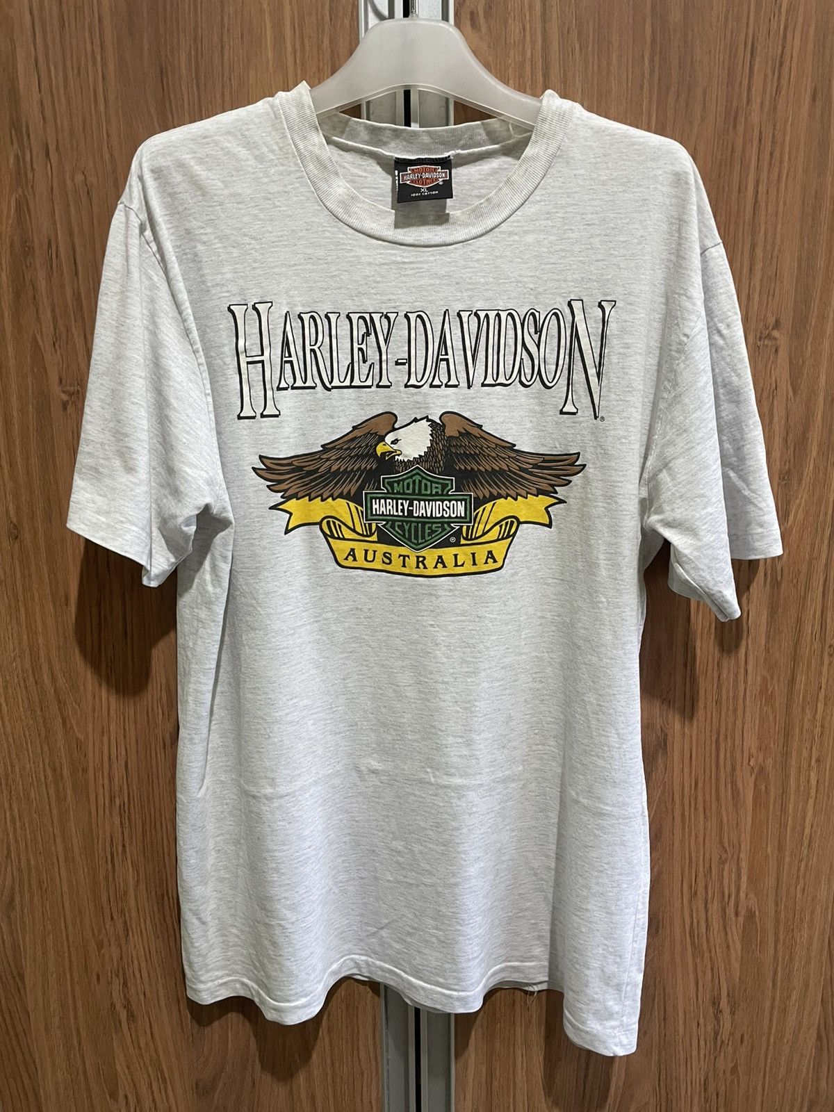 Harley Davidson VTG HARLEY DAVIDSON AUSTRALIA SINGLE STITCH T-SHIRT Size US XL / EU 56 / 4 - 1 Thumbnail