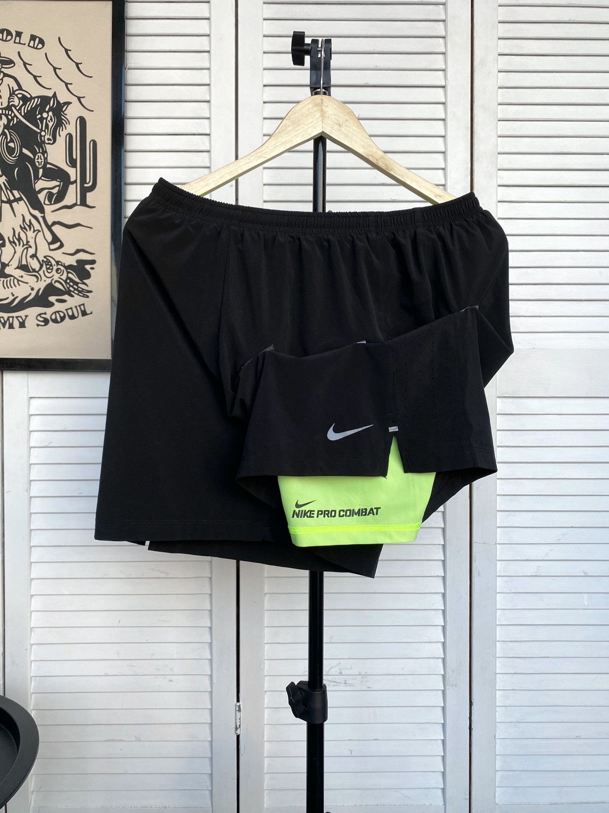 Nike Nike Flex Stride Men's 2 in 1 Running Shorts Black Size US 34 / EU 50 - 7 Thumbnail