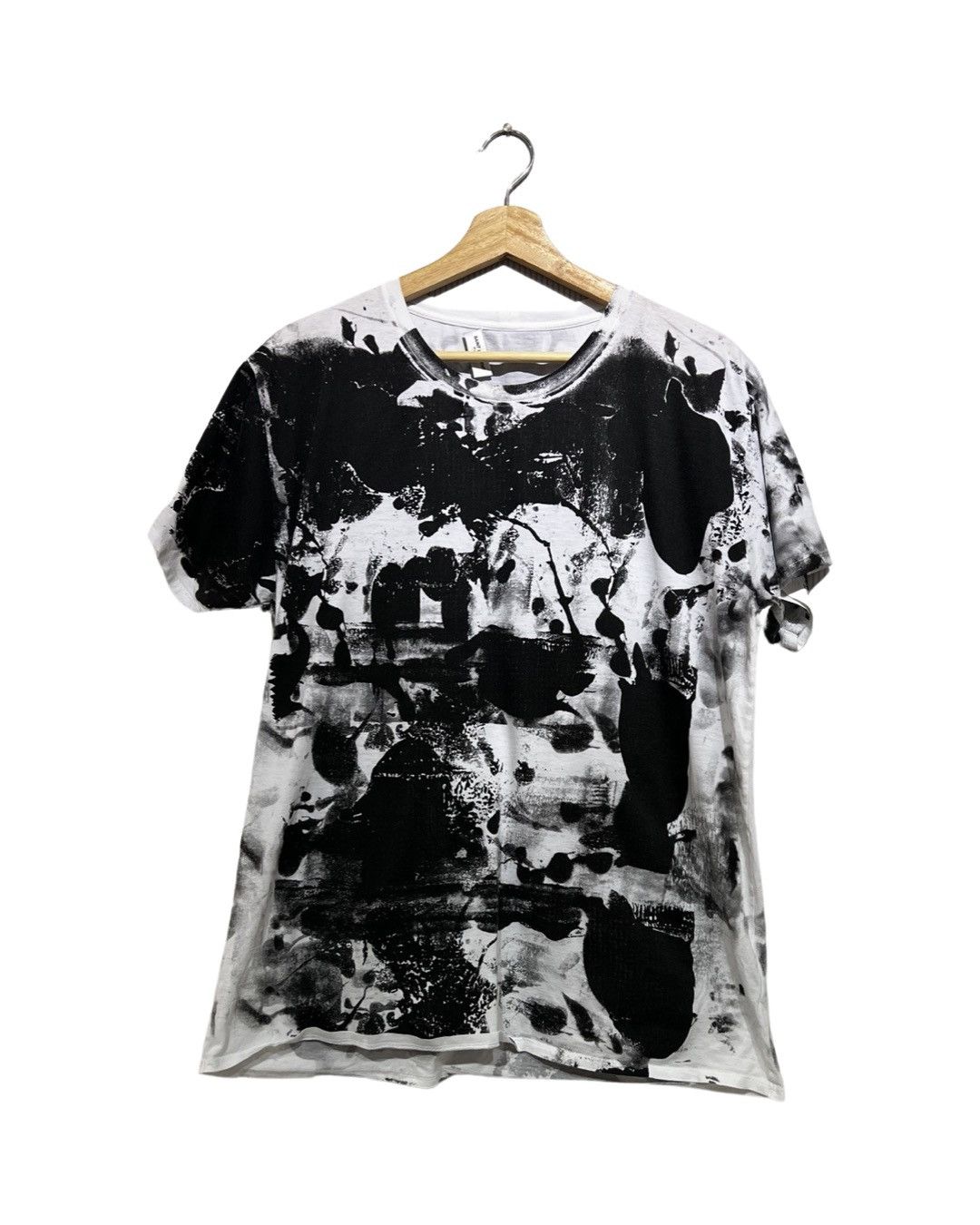 image of Hedi Slimane x Saint Laurent Paris Aw13 Saint Laurent Brian Roettinger Art Tee in White (Size XL)