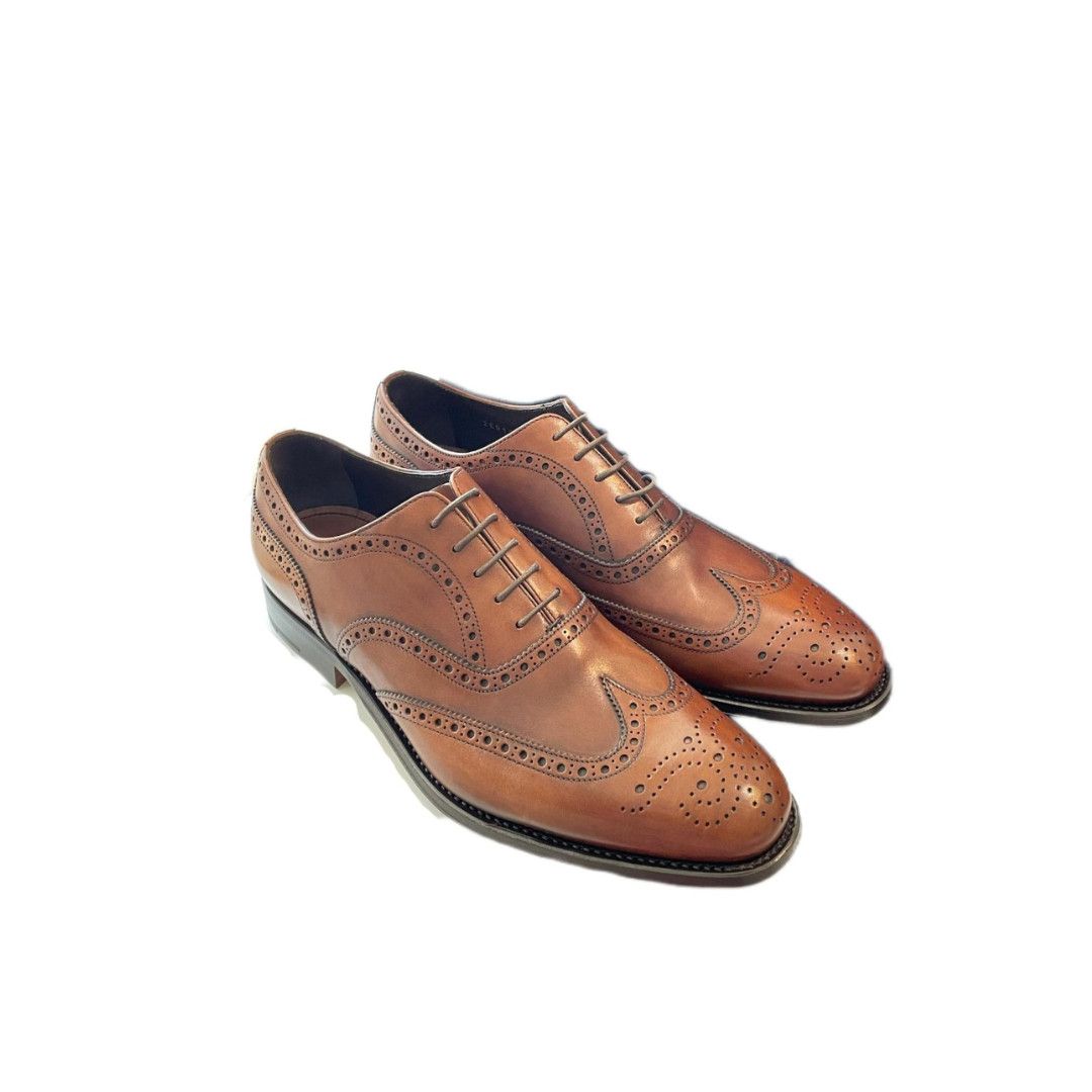 Prada o1mt1gz0225 Oxford Lace Up Shoes in Brown Size US 9 / EU 42 - 1 Thumbnail