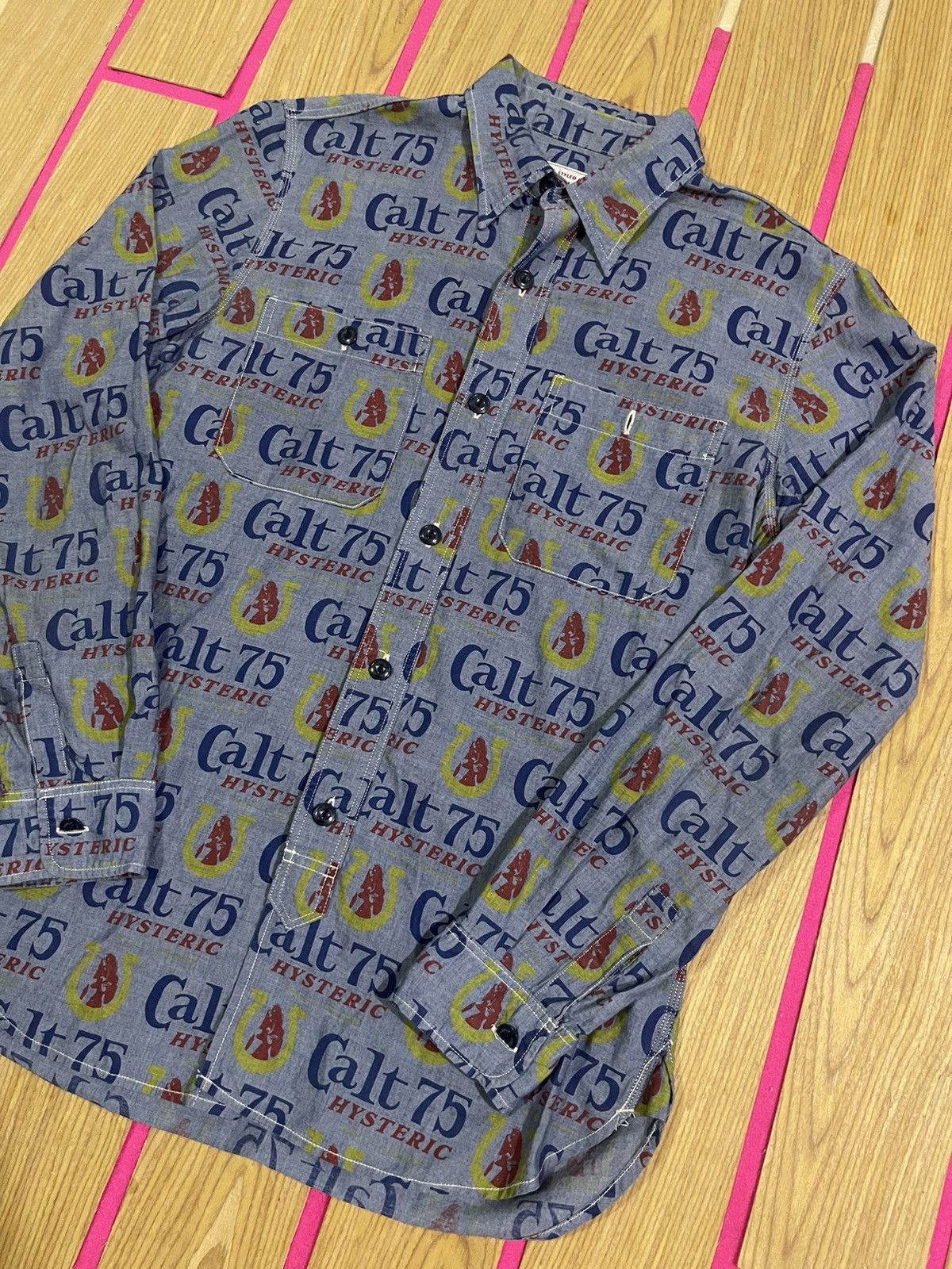 Hysteric Glamour HYSTERIC GLAMOUR long sleeve shirt full print motif style Size US M / EU 48-50 / 2 - 2 Thumbnail
