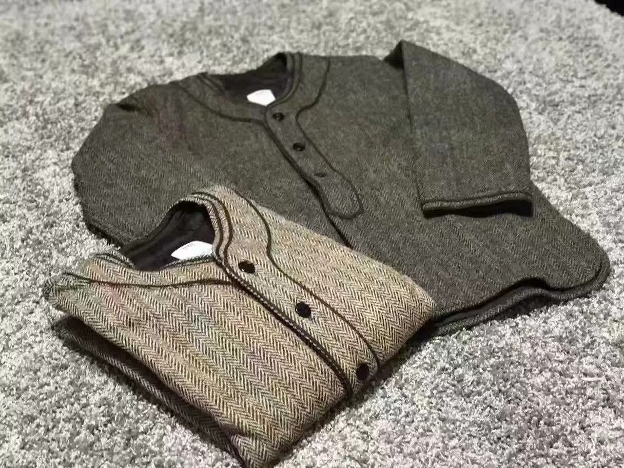 Visvim visvim 16AW SPOT DUGOUT SHIRT L/S HARRIS TWEED Olive Size US M / EU 48-50 / 2 - 8 Thumbnail