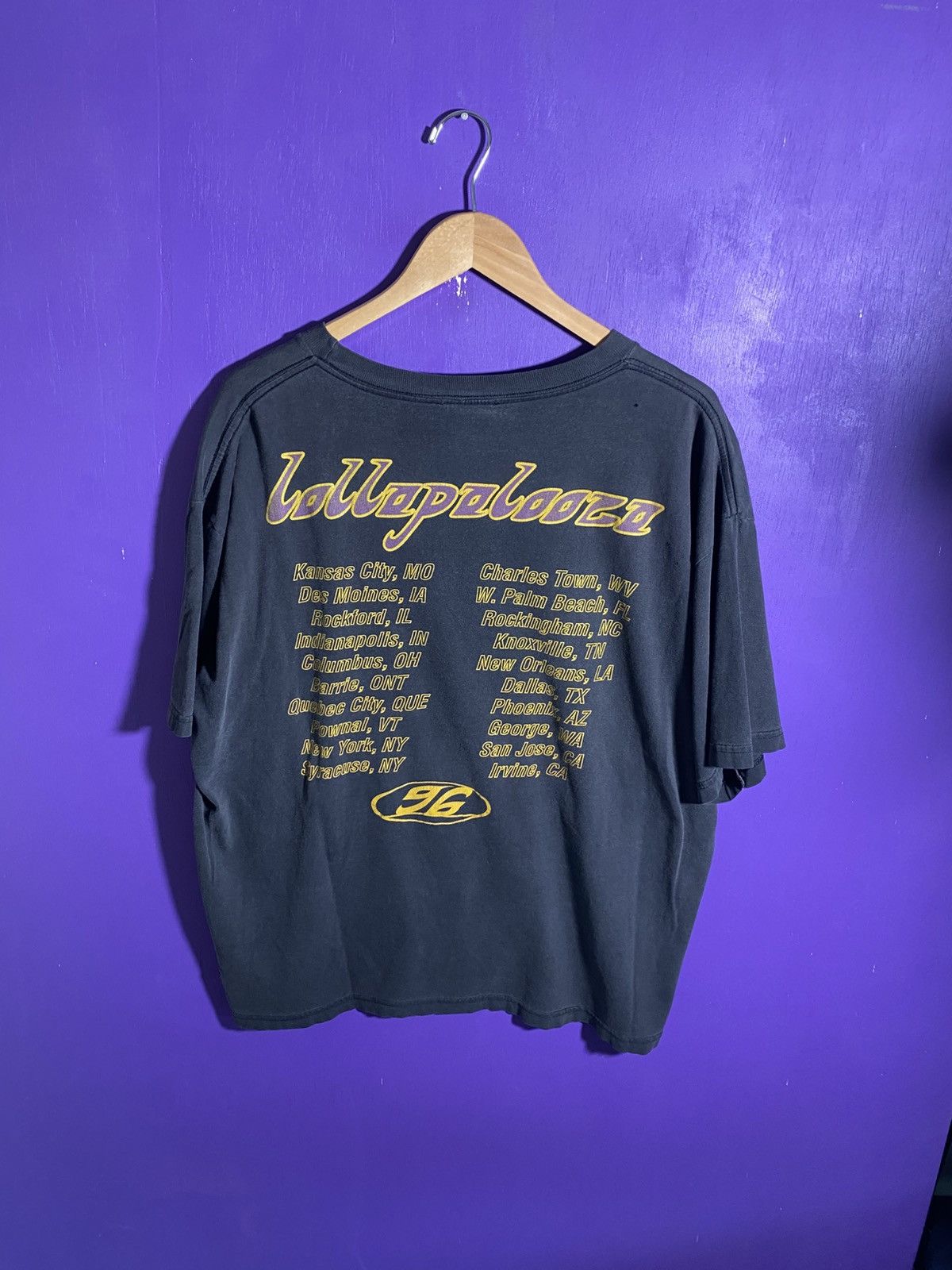 Band Tees × Vintage Vintage 1996 Lollapalooza faded tour tee Size US XL / EU 56 / 4 - 2 Thumbnail