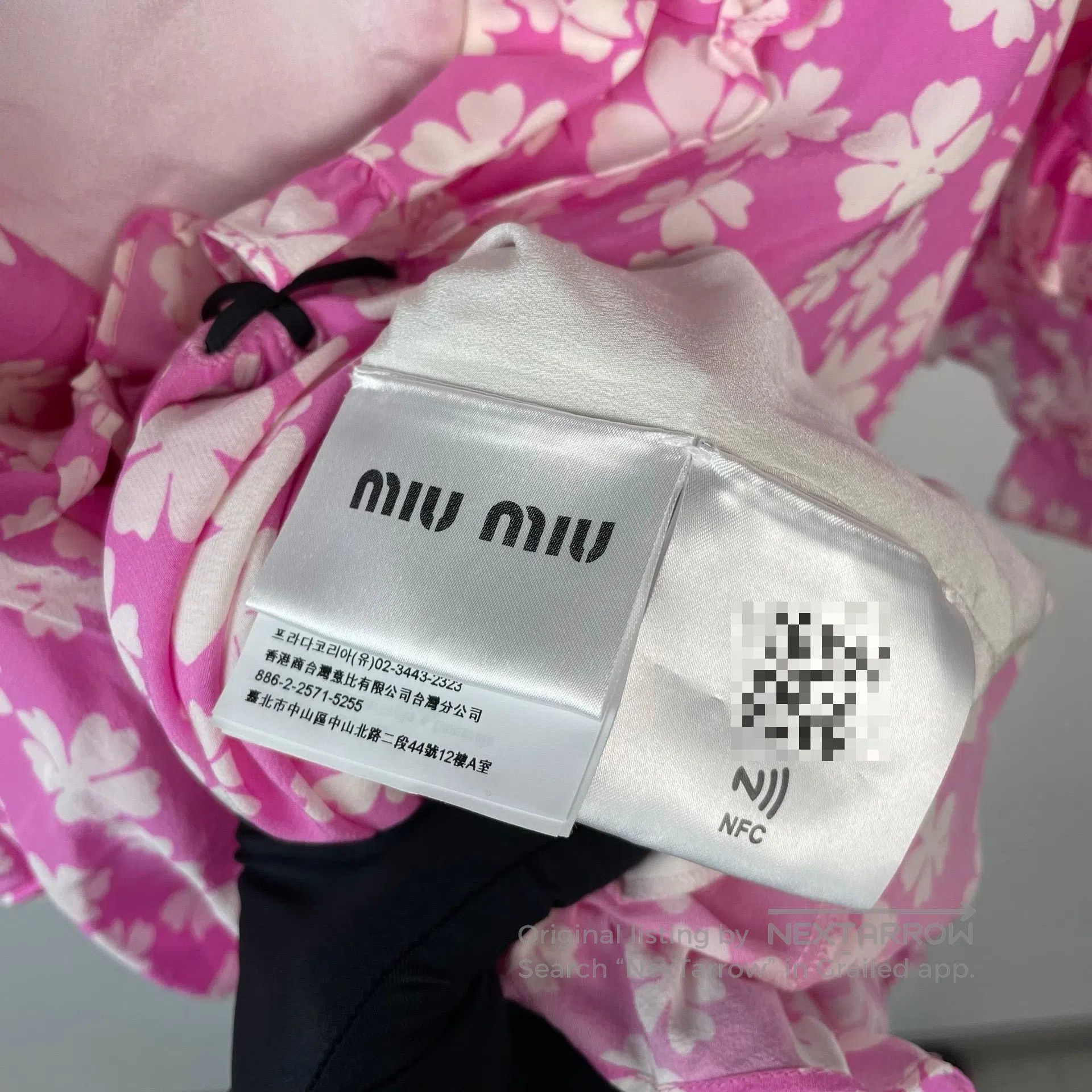 Miu Miu Miu Miu Pink mulberry silk floral print dress Miu Miu styl Size S / US 4 / IT 40 - 5 Thumbnail