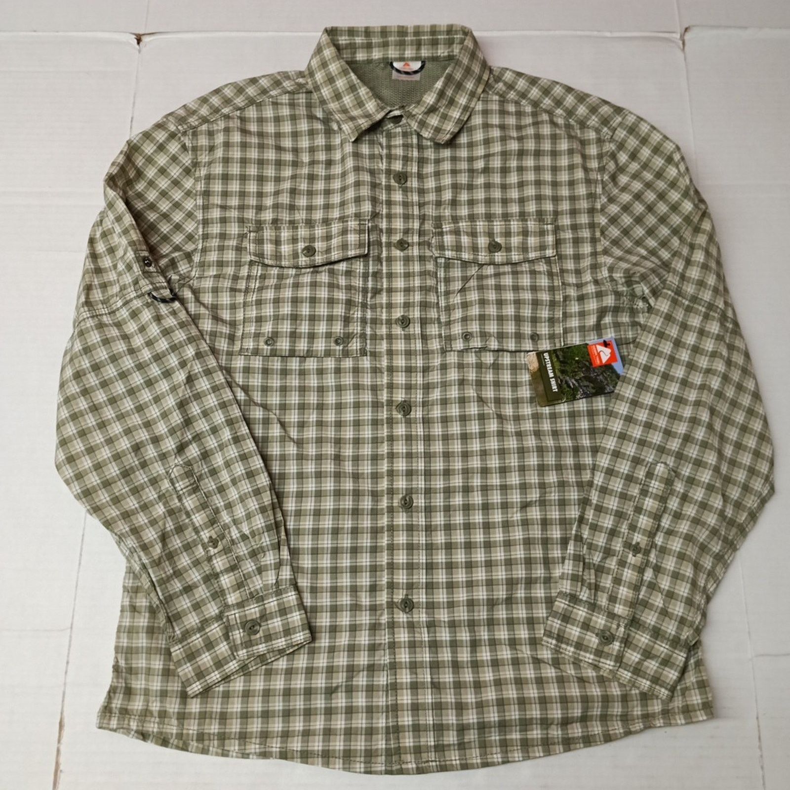 Other Ozark Trail Upstream Shirt Mens S (34-36) Green Plaid Vented Size US S / EU 44-46 / 1 - 1 Thumbnail