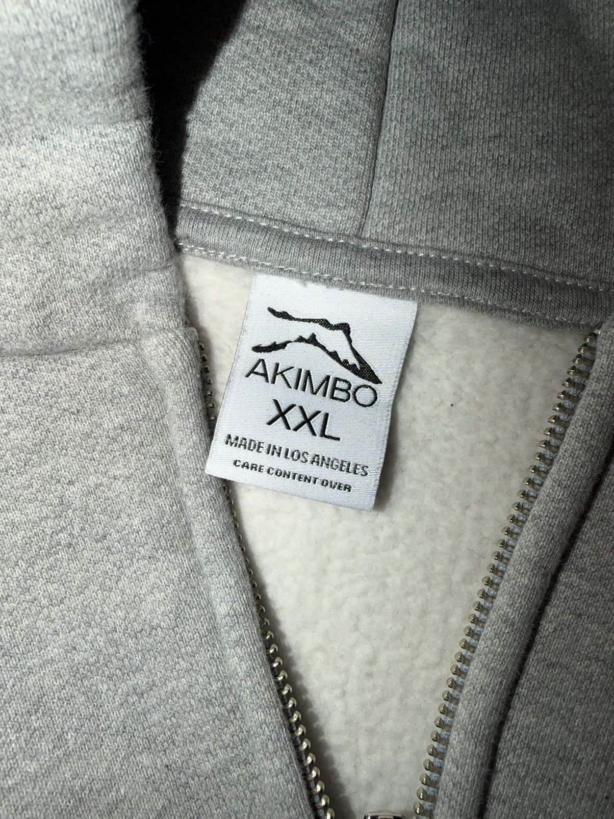 Akimbo Club Akimbo Heather Gray Zip Hoodie Size US XXL / EU 58 / 5 - 3 Thumbnail
