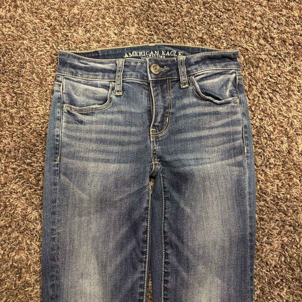 American Eagle Outfitters American Eagle Outfitters Classic Blue Jegging Jeans Size 24" / US 00 / IT 34 - 3 Thumbnail