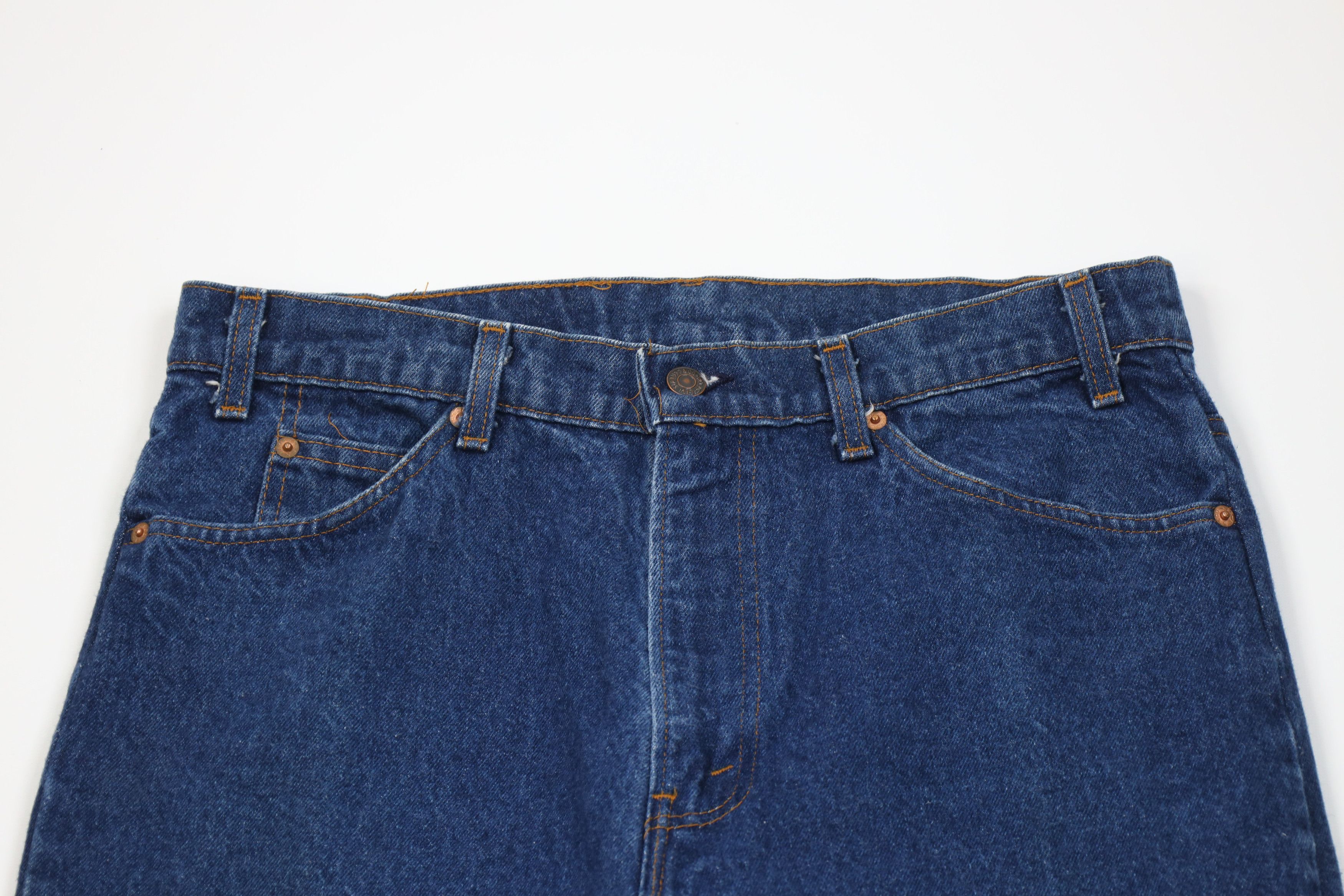 Levi's Vintage 80s Levis 509 Orange Tab Straight Leg Denim Jeans Size US 34 / EU 50 - 2 Thumbnail