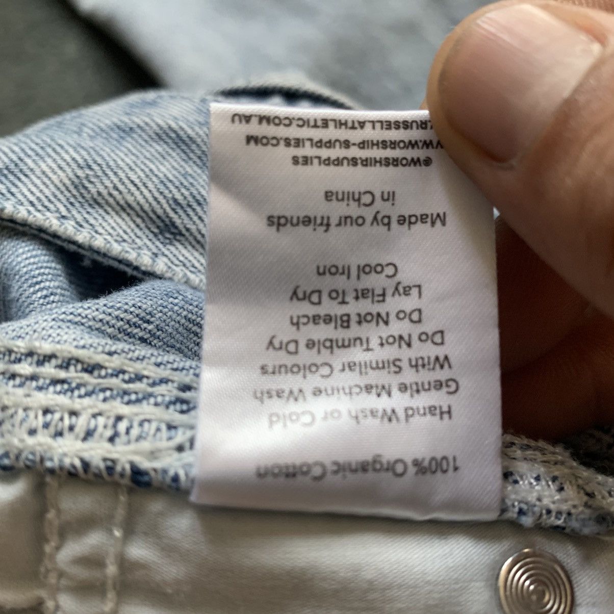 Russell Athletic WORSHIP SUPPLY X RUSSELL ATHLETIC DENIM CARPENTER PANTS Size US 30 / EU 46 - 8 Thumbnail