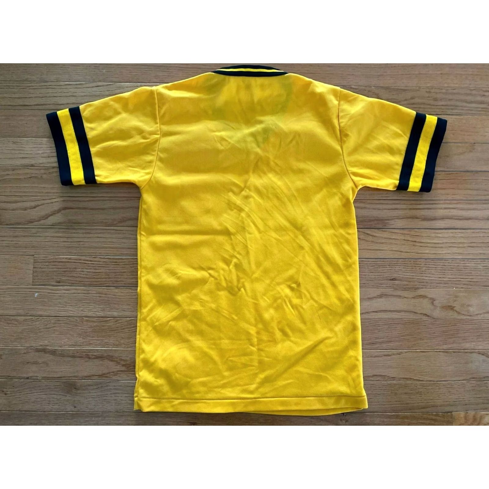 Vintage Nirvana Majestic Mens S T-Shirt Baseball Jersey Yellow Patch Grunge Vintage Band Rare Shirt Size US S / EU 44-46 / 1 - 2 Thumbnail