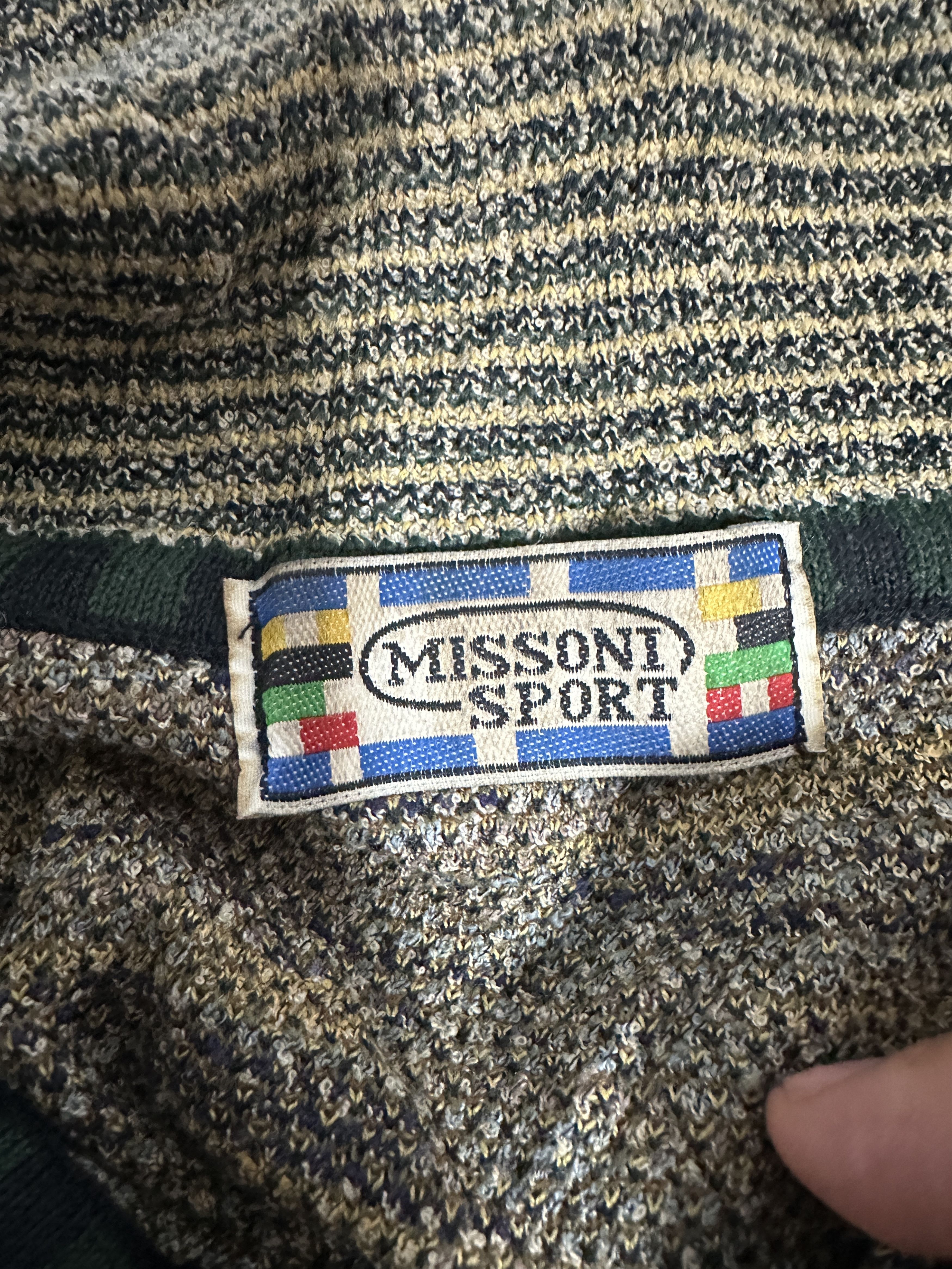 Missoni Missoni Sport Floral Polo Neck Cardigan Sweater Size M 50 Size US M / EU 48-50 / 2 - 3 Thumbnail