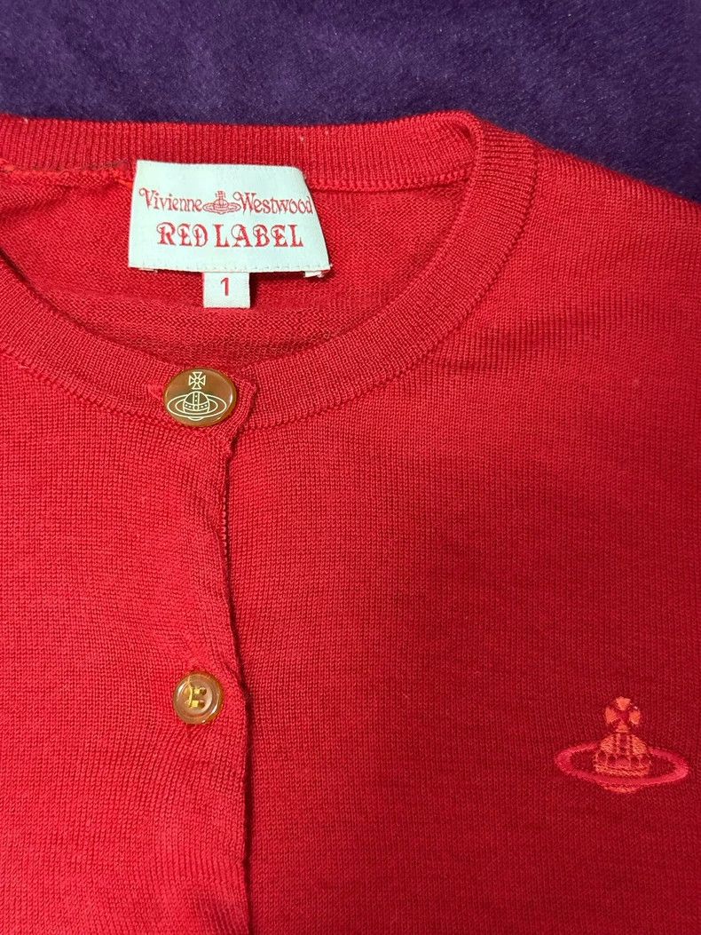 Vivienne Westwood Vivienne Westwood size1 A scarlet embroidered cardigan Size S / US 4 / IT 40 - 8 Thumbnail