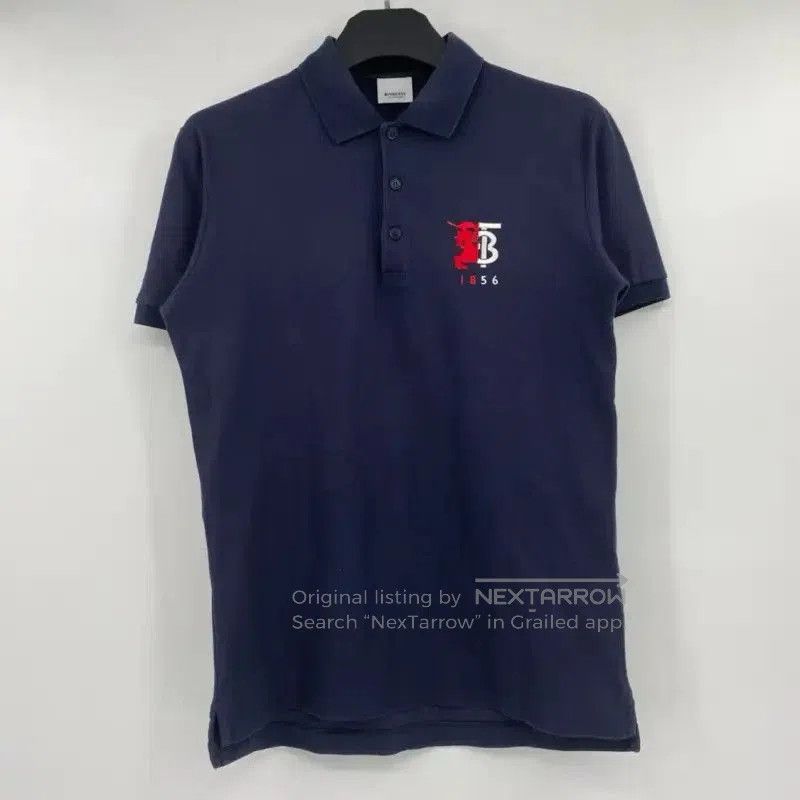 Burberry Burberry Short Sleeve Navy Cotton Polo. Size US S / EU 44-46 / 1 - 1 Thumbnail