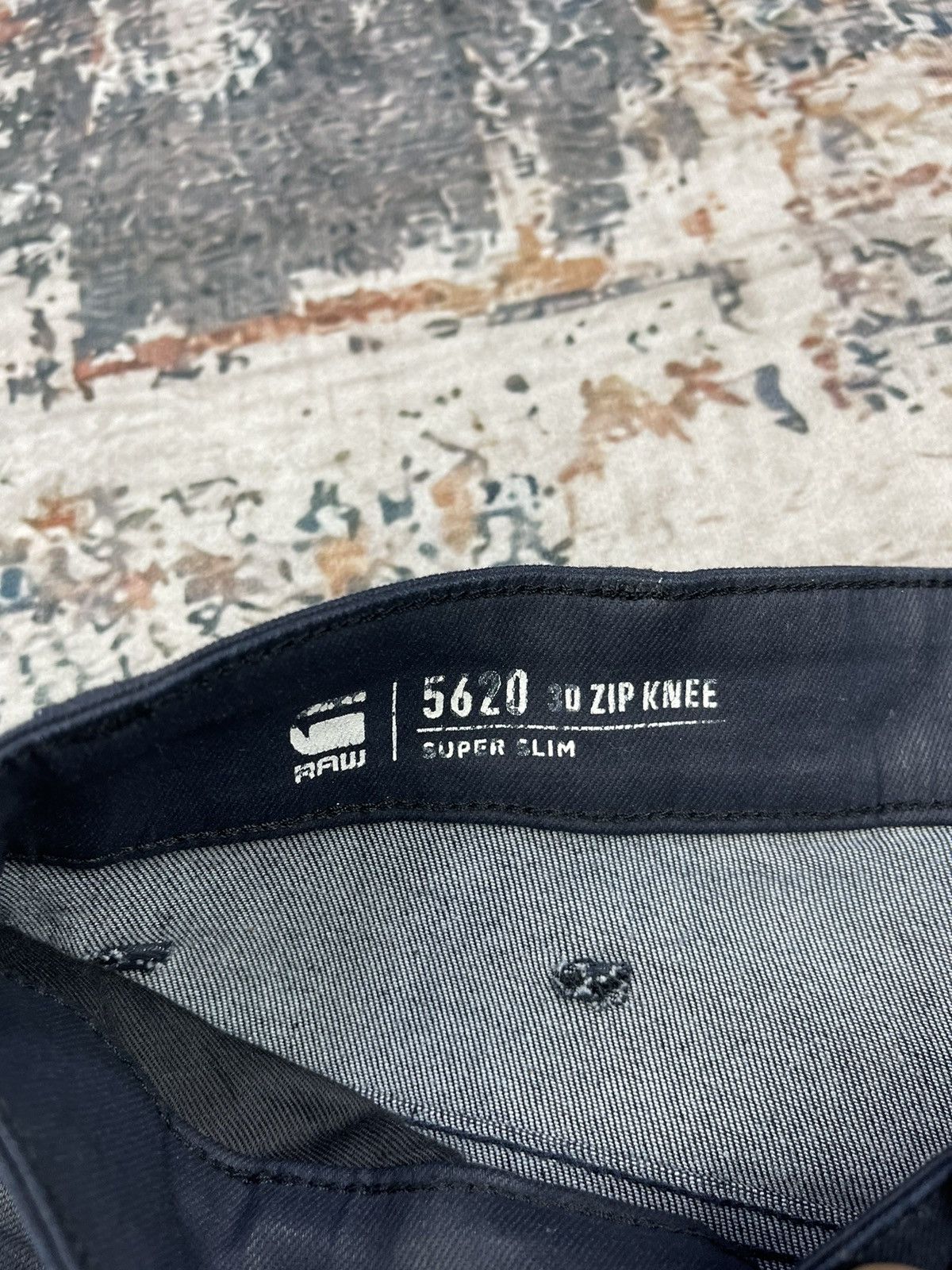 G-Star G Star Raw 3D Zip Knee Super Slim Denim Size US 28 / EU 44 - 13 Thumbnail