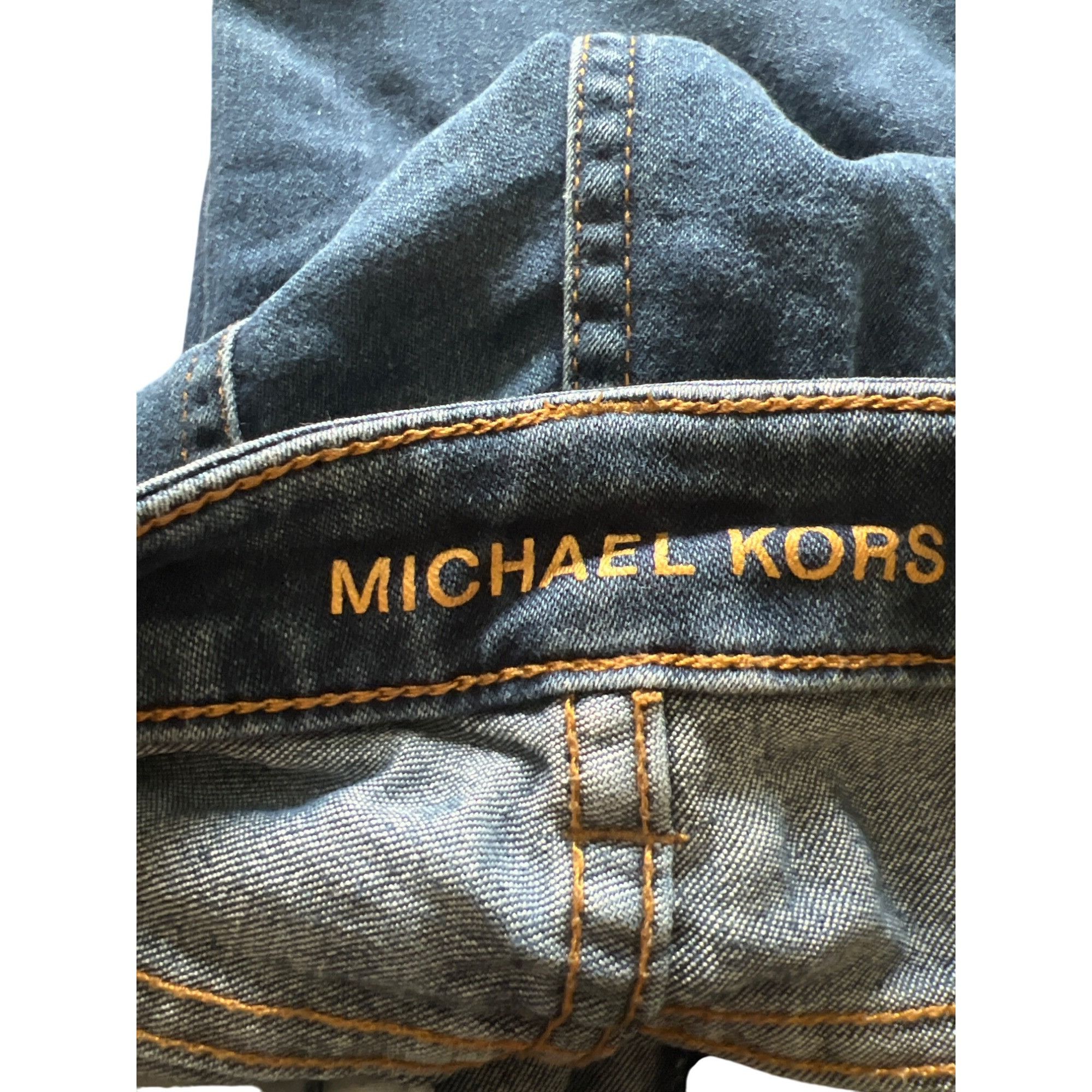 Michael Kors Michael Kors Skinny Ankle Jeans Blue Denim Zip Front Pockets Size 30" / US 8 / IT 44 - 4 Thumbnail