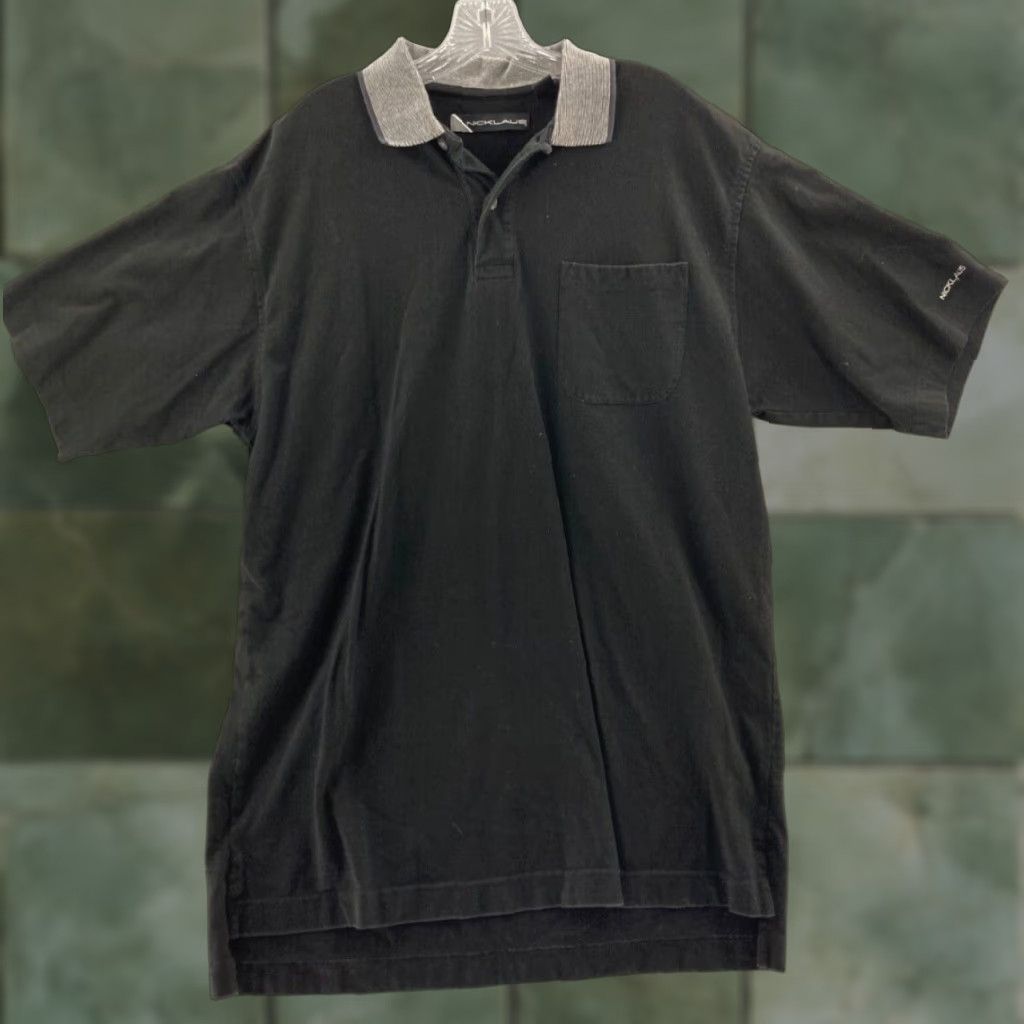 Vintage VINTAGE Jack Nicklaus Polo Shirt Mens Large Black Polo Shirt Mens Large Black Size US L / EU 52-54 / 3 - 1 Thumbnail
