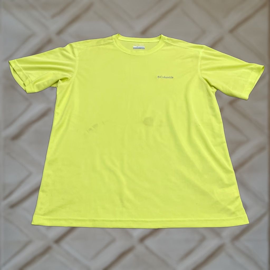 Vintage Columbia Meeker Peak Omni Wick T-Shirt Mens XL Yellow Crew Neck Short Sleeve Shirt Regular Fit Logo Ocean Outdoor 90s? Size US XL / EU 56 / 4 - 1 Thumbnail