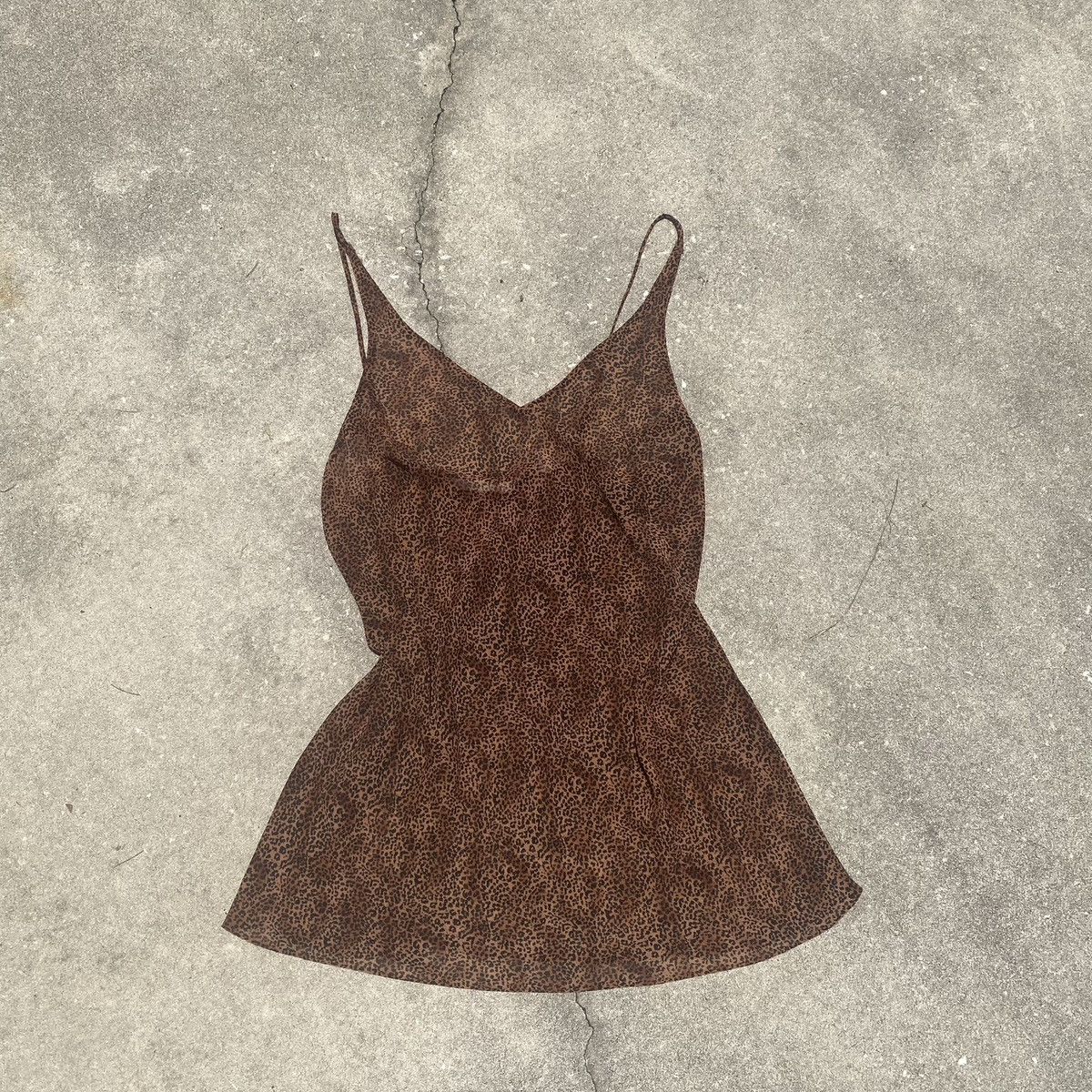 Victoria's Secret Vintage Victoria’s Secret Leopard Print Mini Slip Dress Size M / US 6-8 / IT 42-44 - 1 Thumbnail