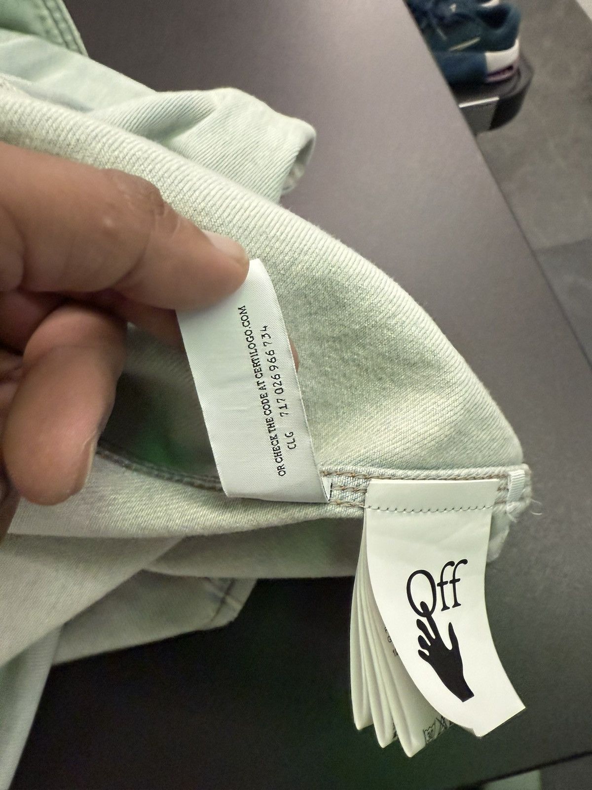 Off-White Off White Marker Arrows Light Denim Shirt Size US M / EU 48-50 / 2 - 9 Thumbnail